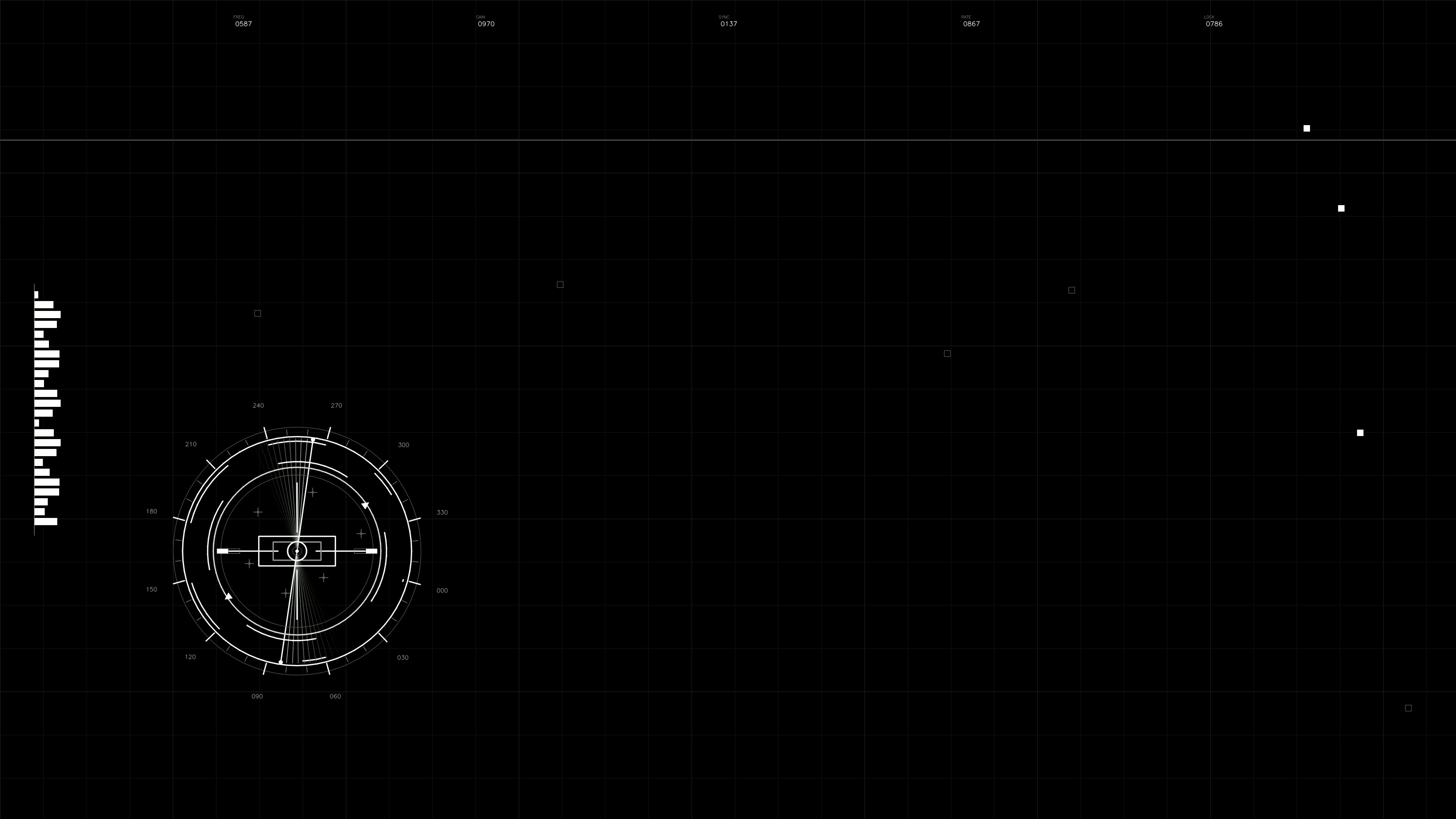 Military gui war stock footage hud animation suitable for science fiction production in a high-tech environment and dark settings