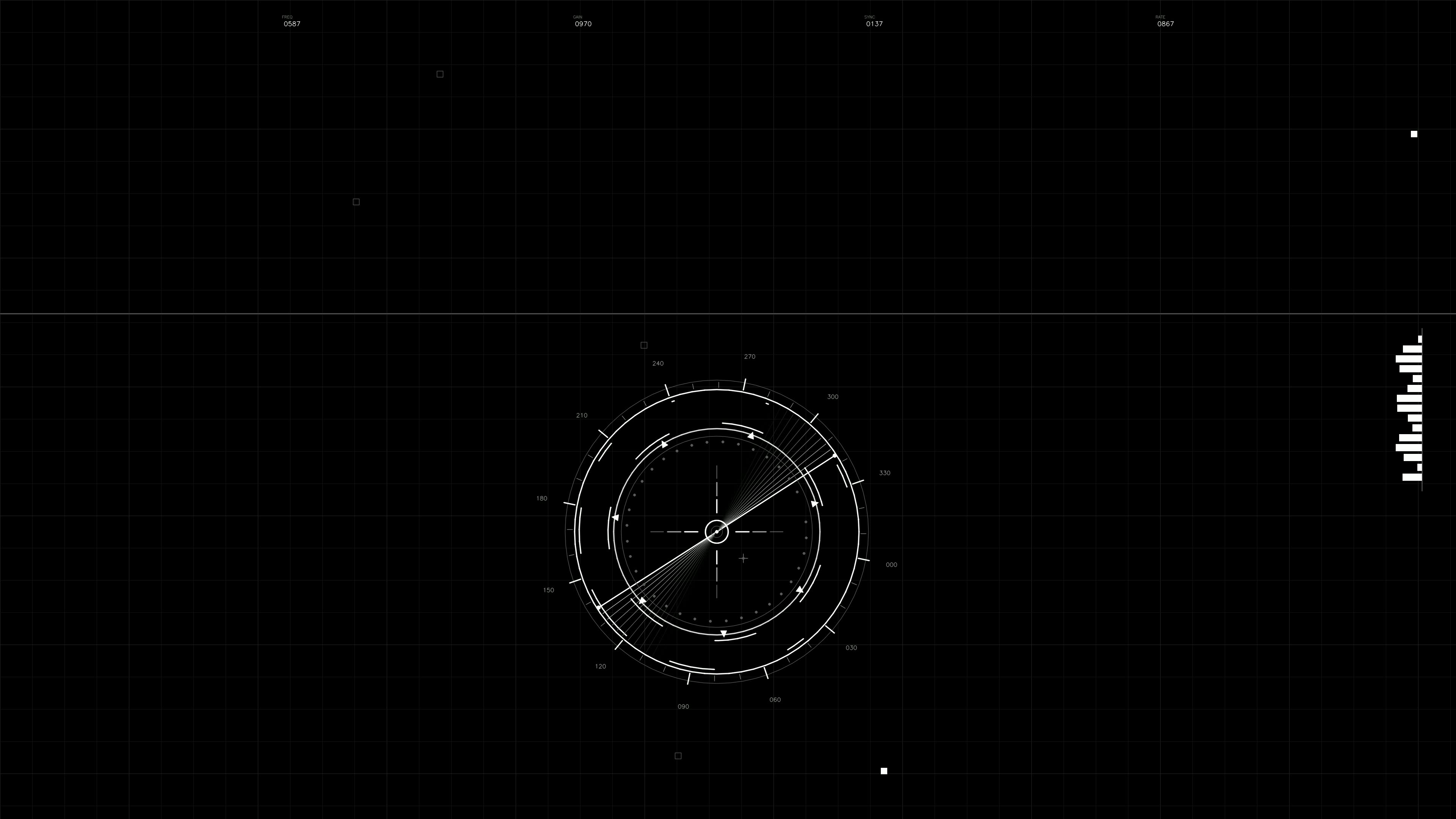 Military gui war stock footage hud animation for science fiction production displays various data and metrics in futuristic style