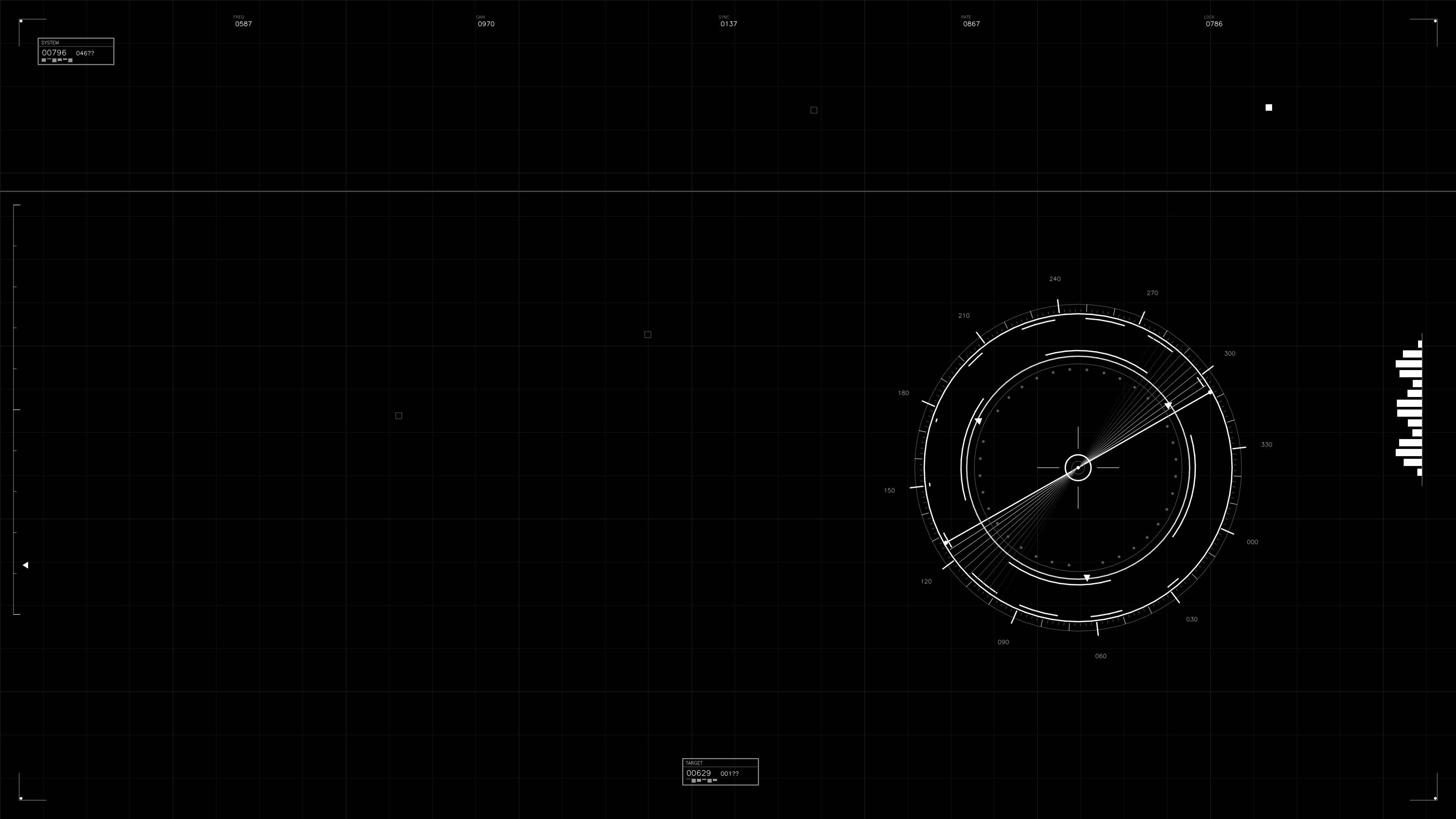 Military gui war stock footage with hud animation for science fiction production in a digital environment during a futuristic scenario