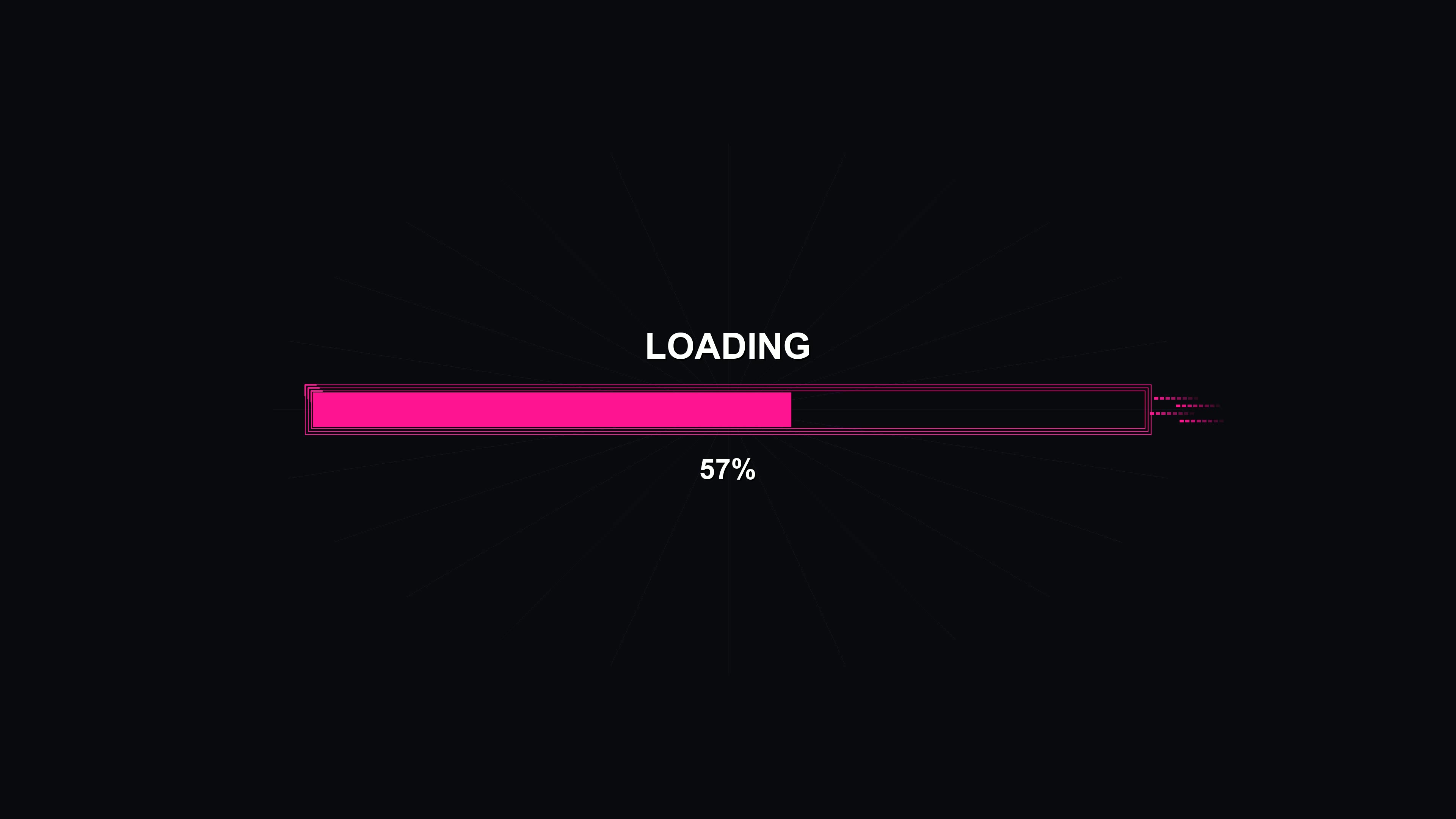 Cool loading bar animation featuring sci-fi elements that fits in futuristic settings and enhances digital visuals used in various media projects