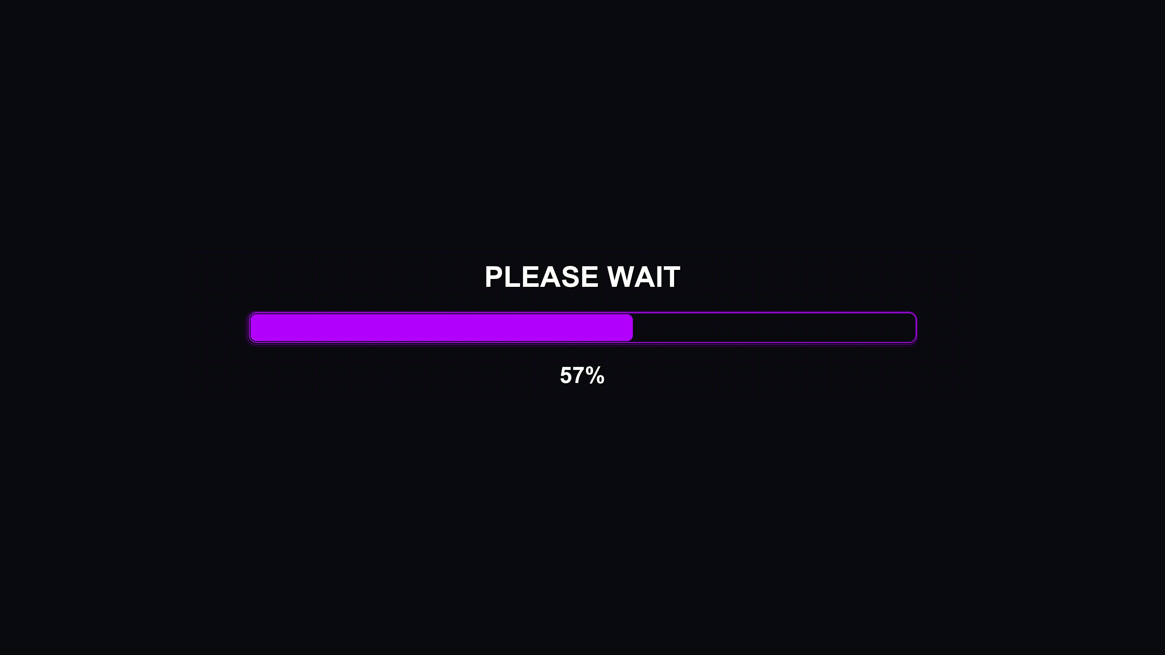 Loading bar animation for science fiction setting during a digital interface process