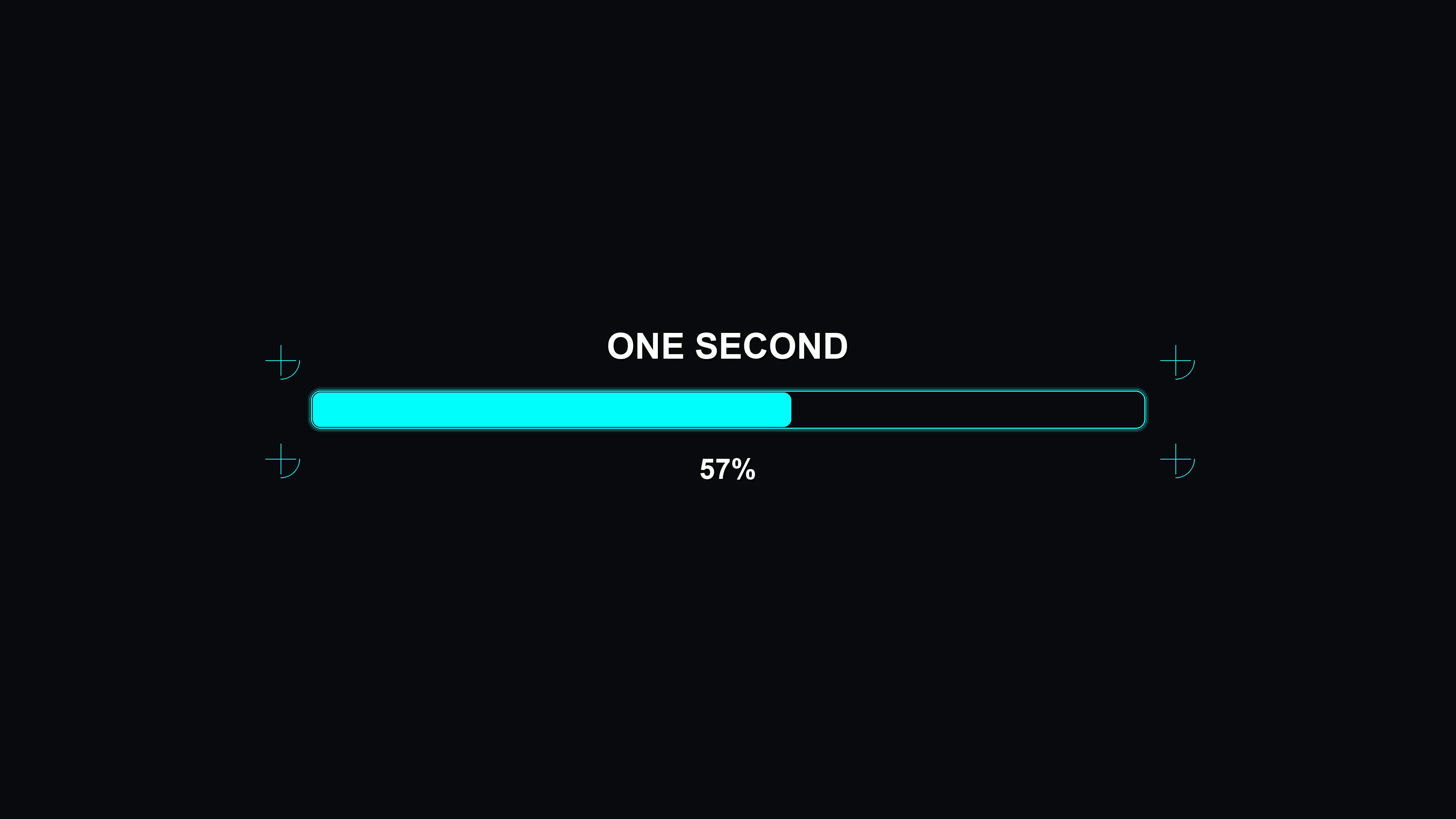 Cool loading bar animation for science fiction user interface in a digital environment