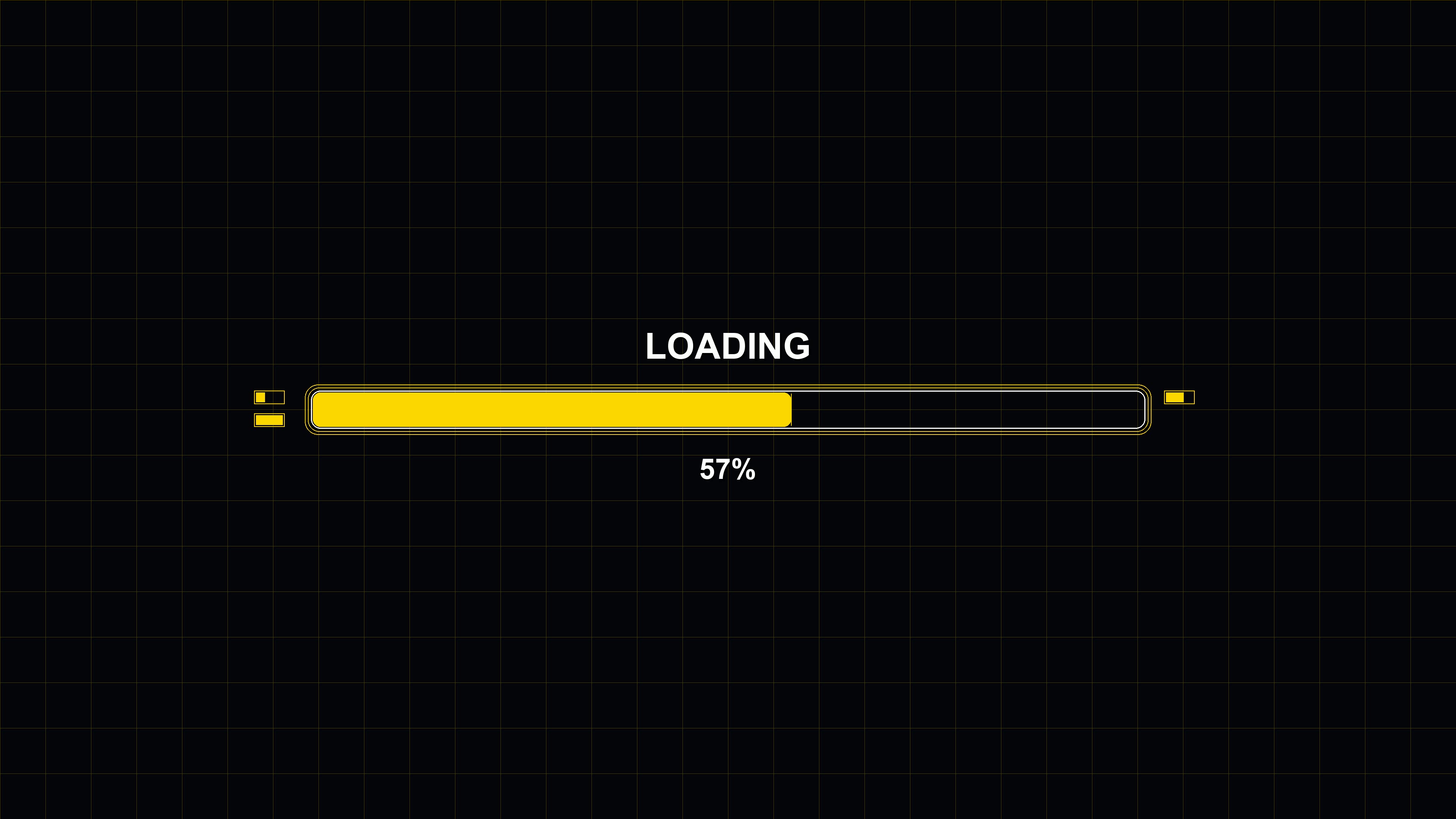 Loading progress bar animation in science fiction style for futuristic settings and designs