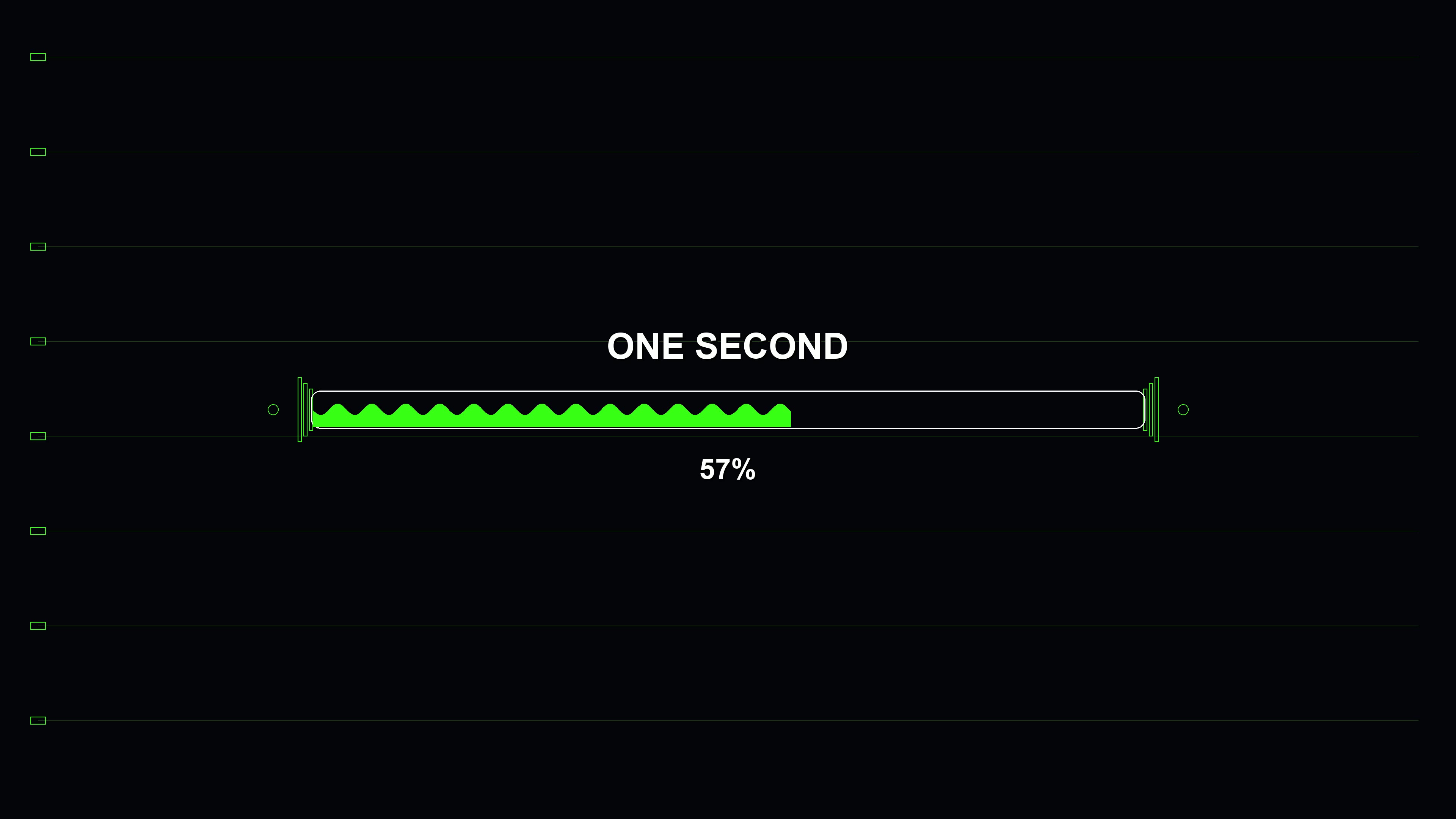 Progress bar animation showing loading sequence for science fiction setting in digital interface
