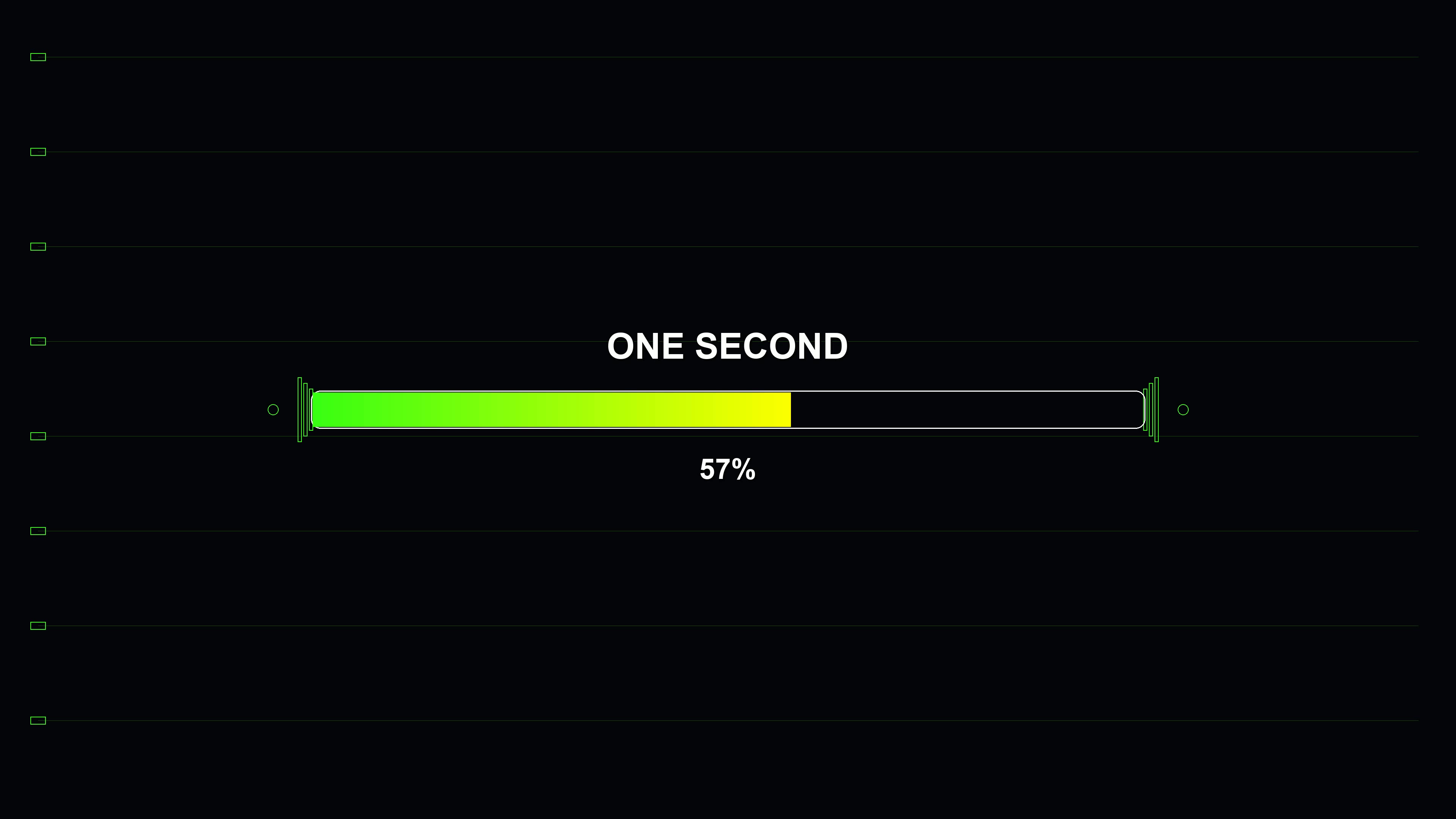 Progress bar animation for science fiction settings showcasing loading elements in digital display