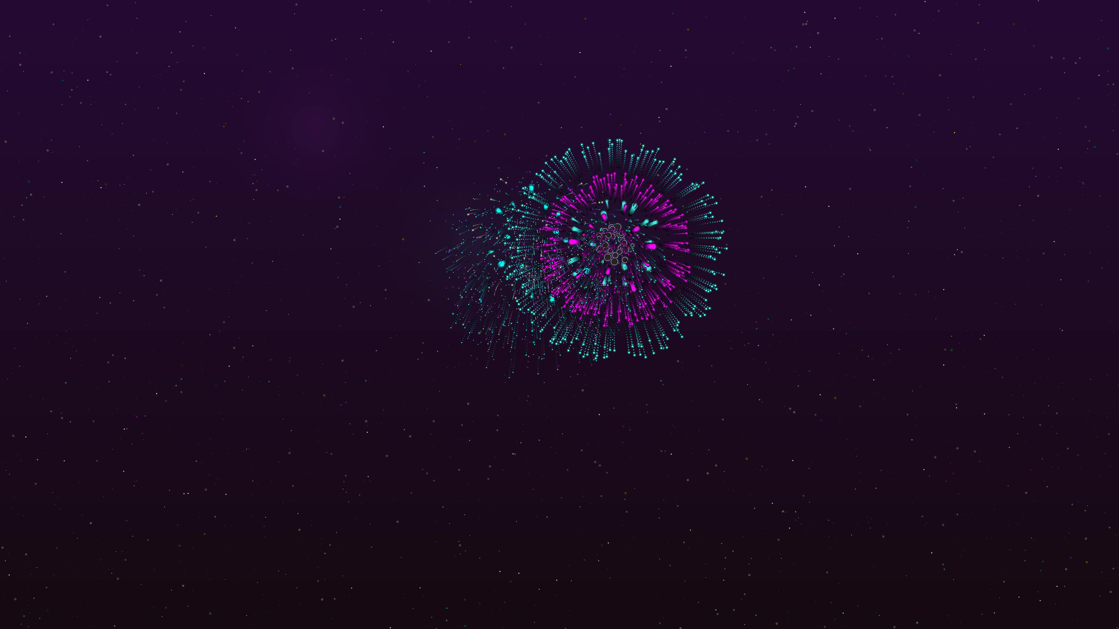 Scifi Neon Firework 003