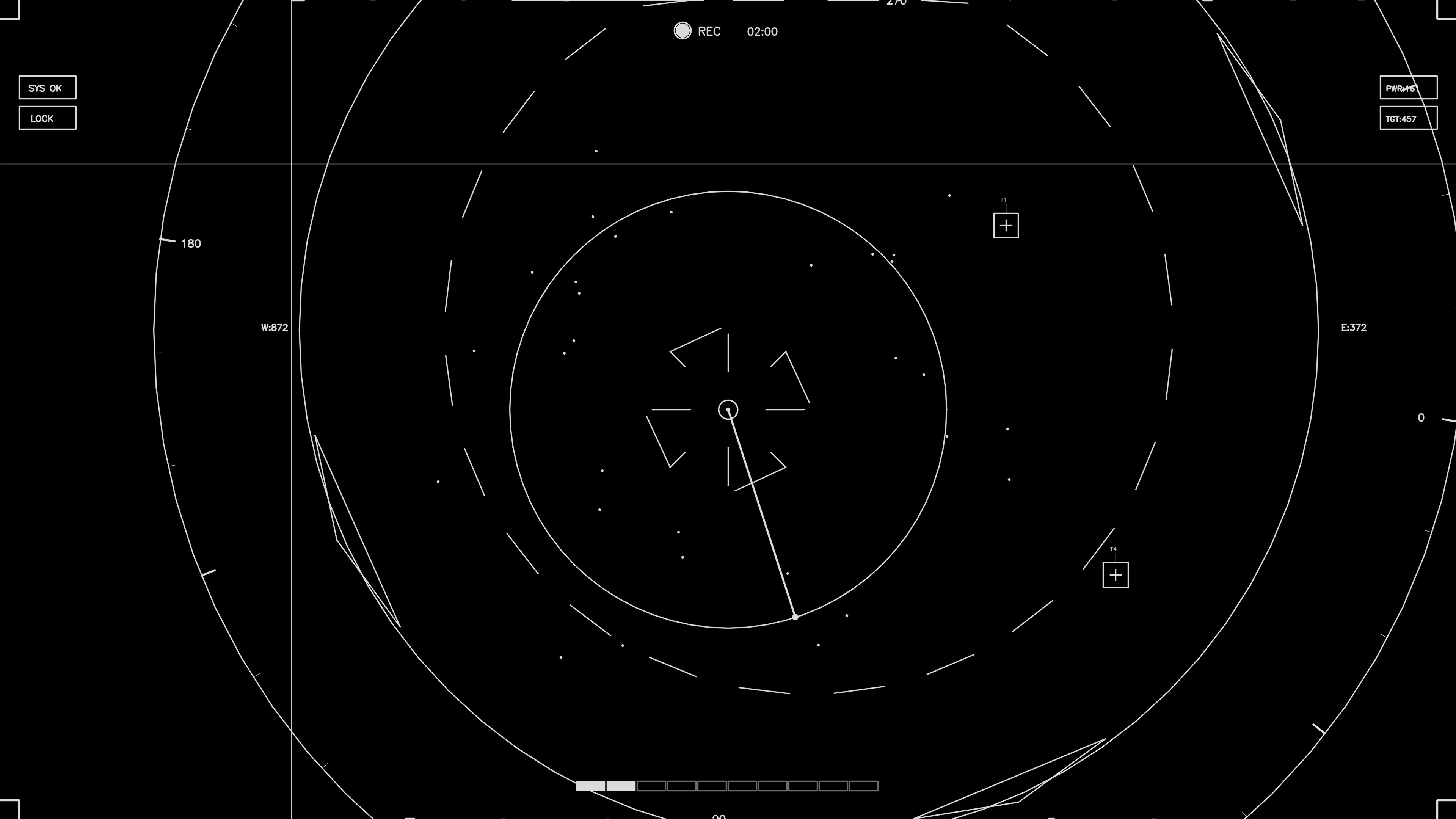 Hud elements animation for web designer and sci fi video cutter shows advanced technology in a creative setting