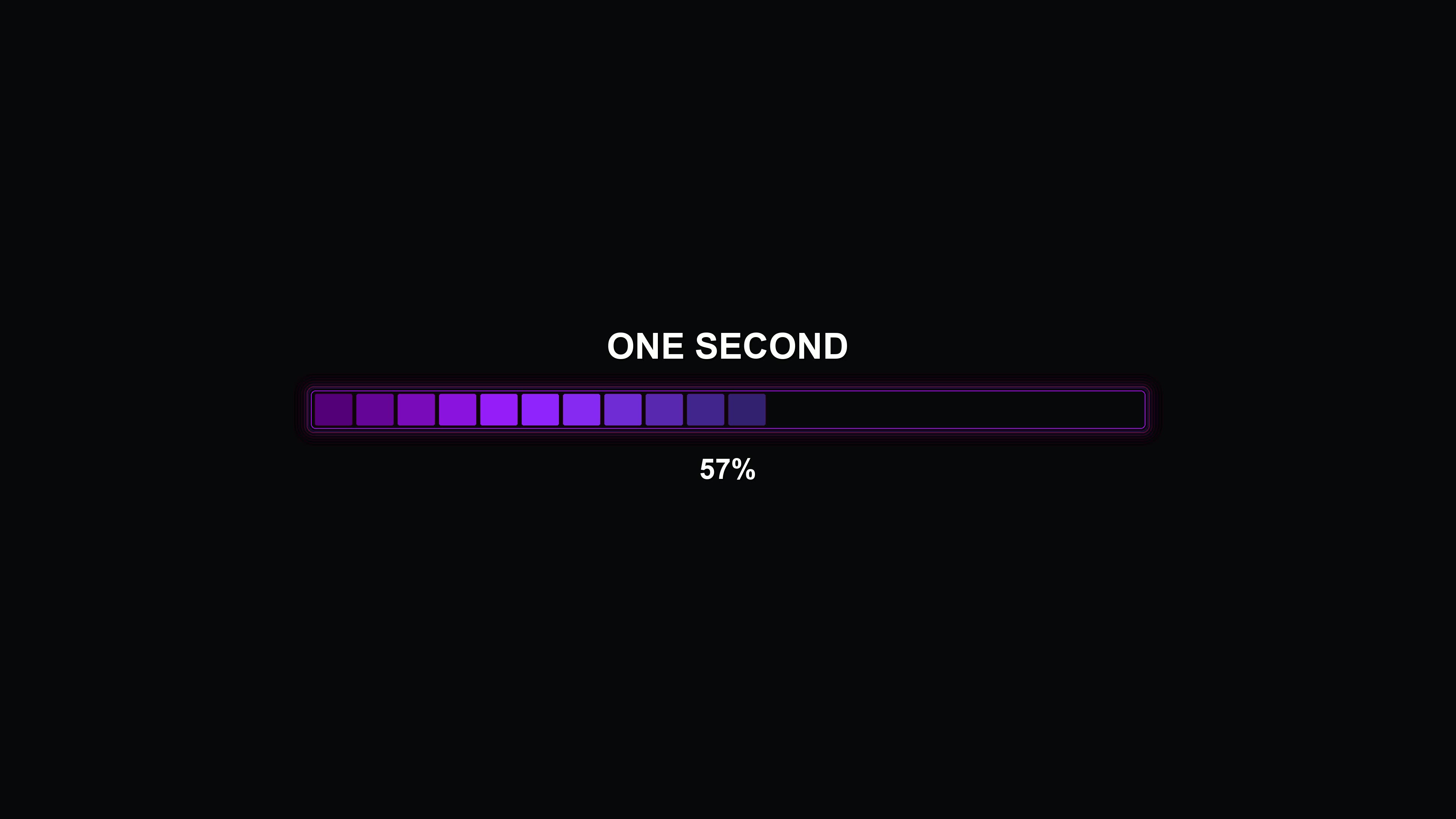 Stylish modern progressbar animation with vibrant colors showing completion in a digital setting