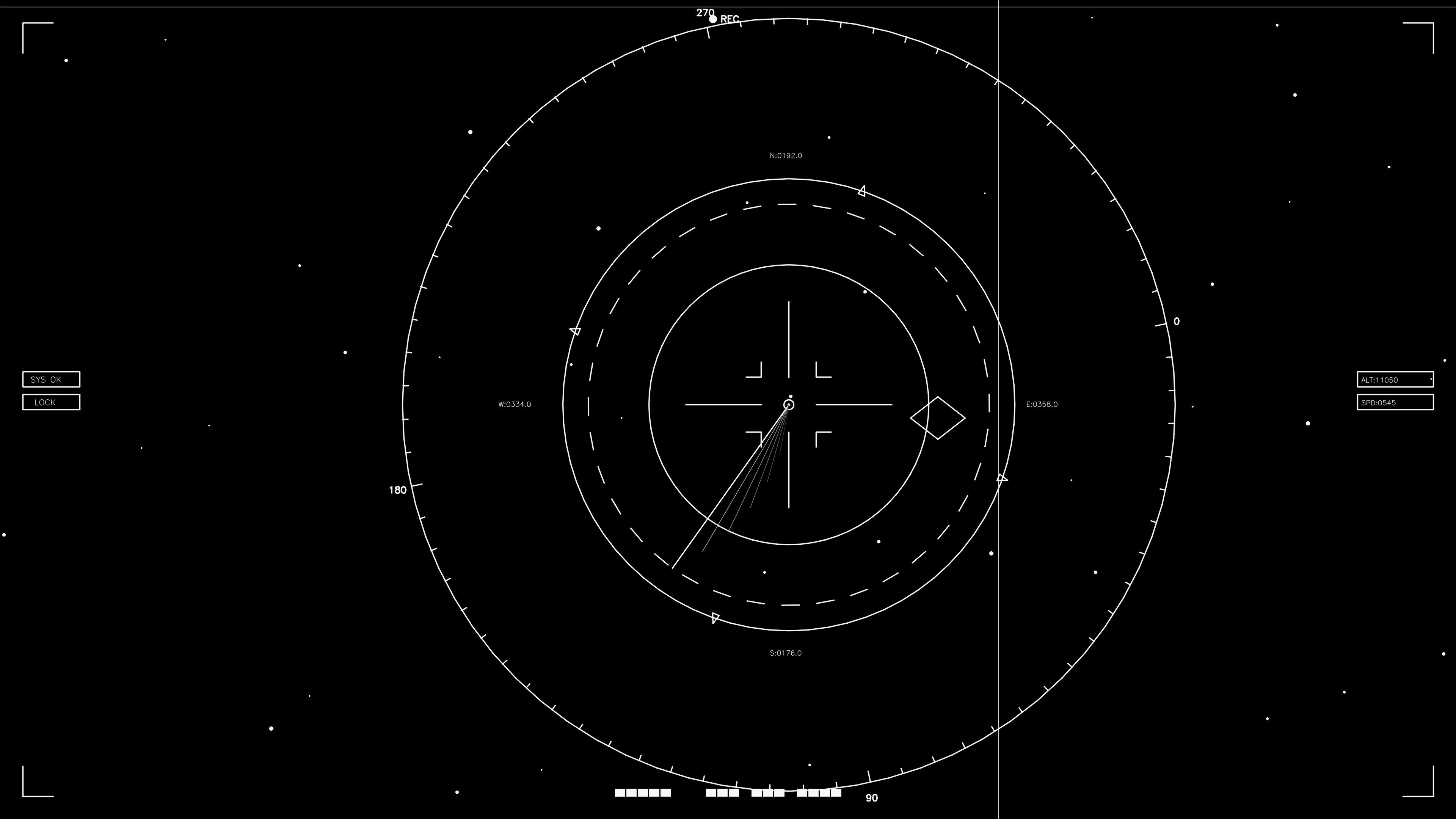 Animation of hud elements for web designers and video editors working on sci-fi projects