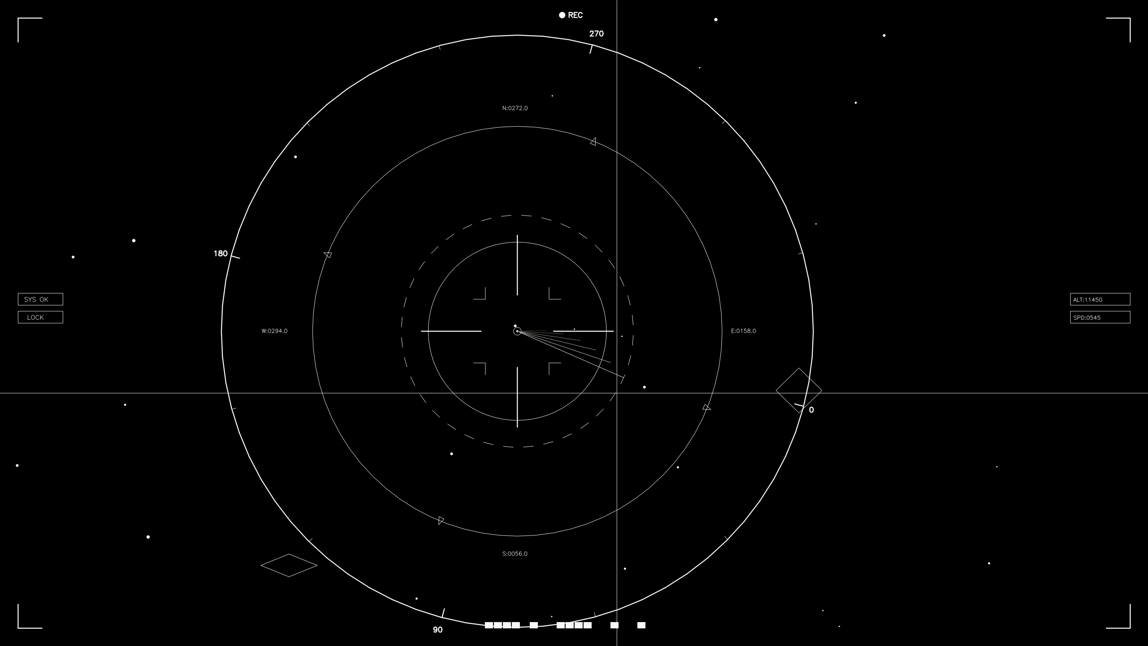 Hud elements animation for web design and sci-fi video editing with moving graphics and data display features