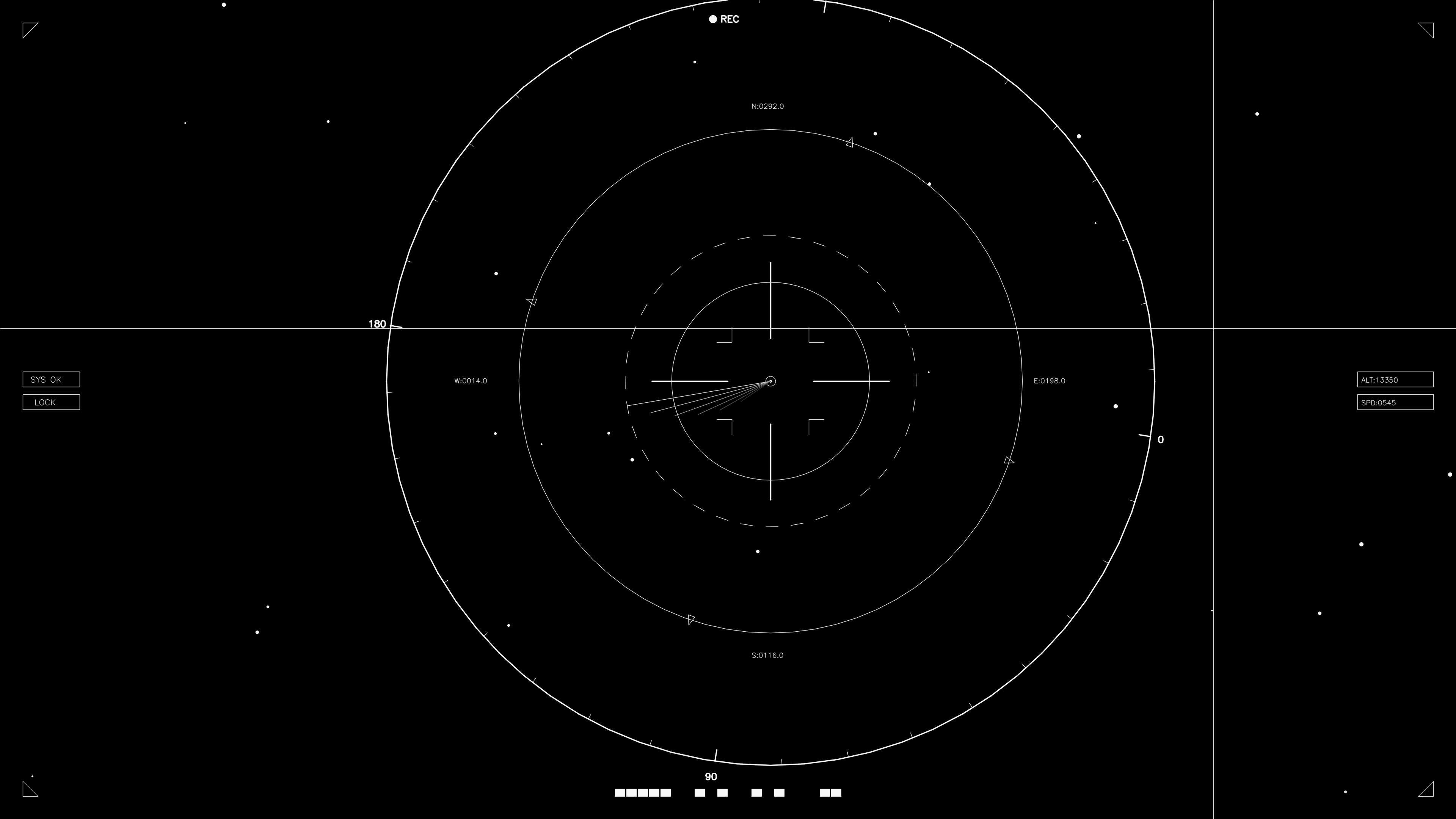 Animation of hud elements suitable for web designer and sci-fi video editor in a digital environment