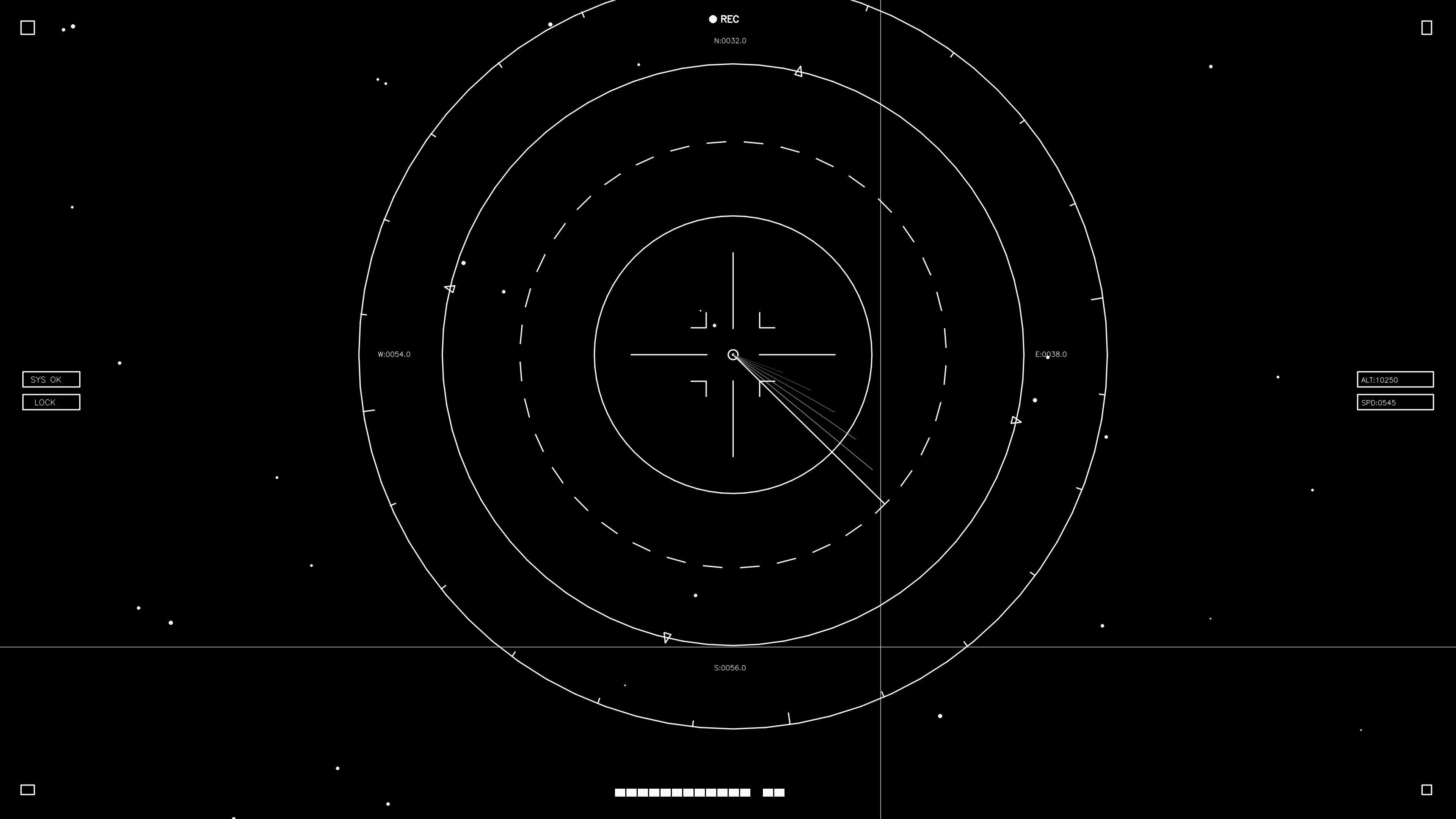 Web designer tool for hud elements with animation suitable for sci-fi video editing and crafting visuals for interactive content