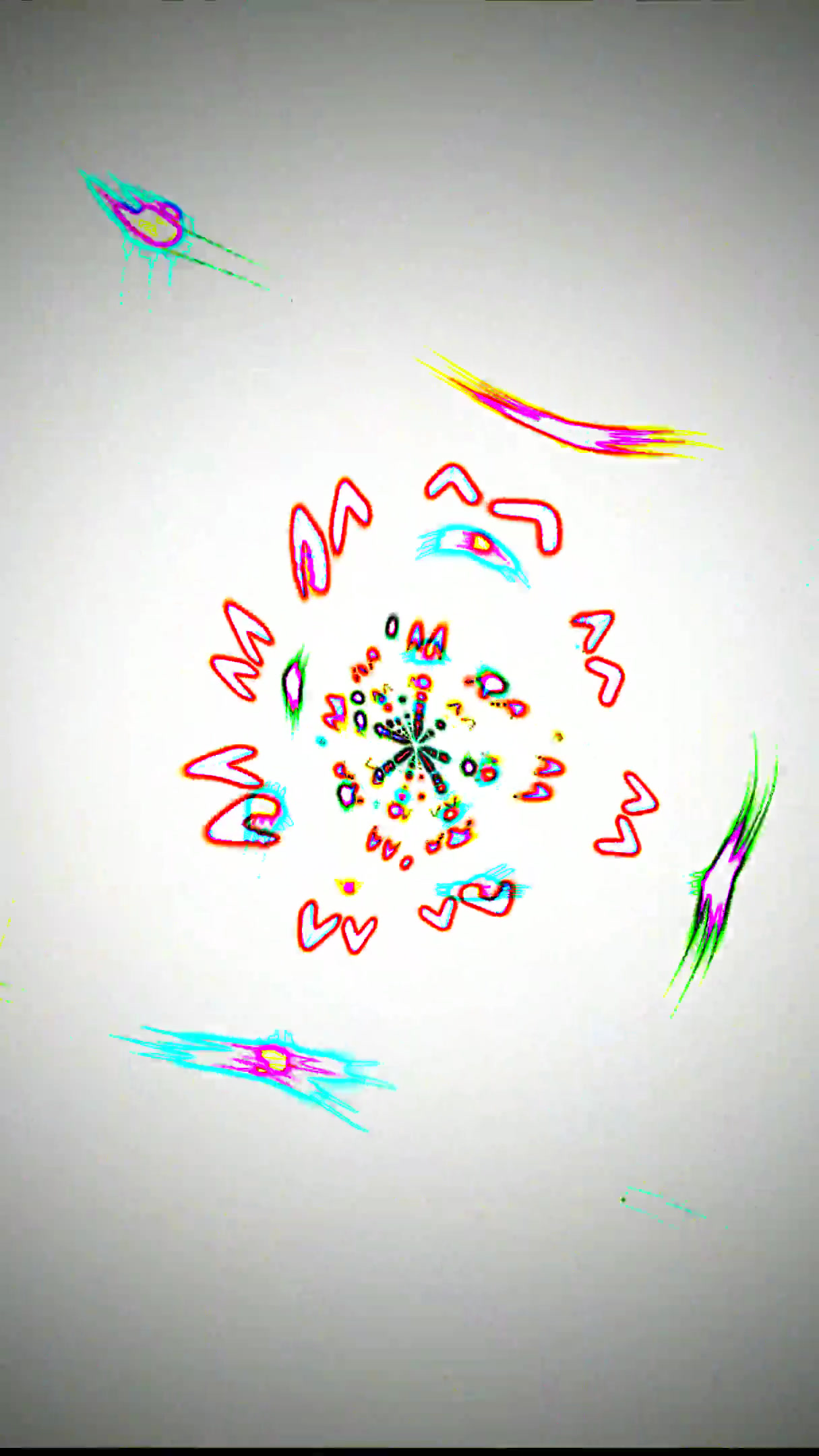 Tunnel video vj loop screensaver creates vibrant visual patterns in seamless motion for captivating display