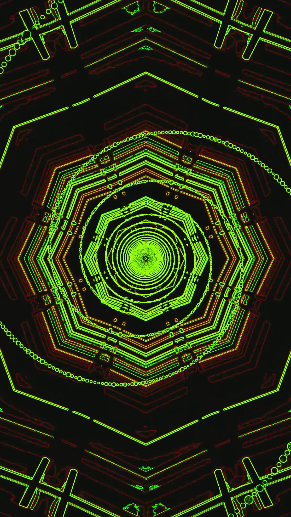 Tunnel video vj loop screensaver creating a mesmerizing visual ex