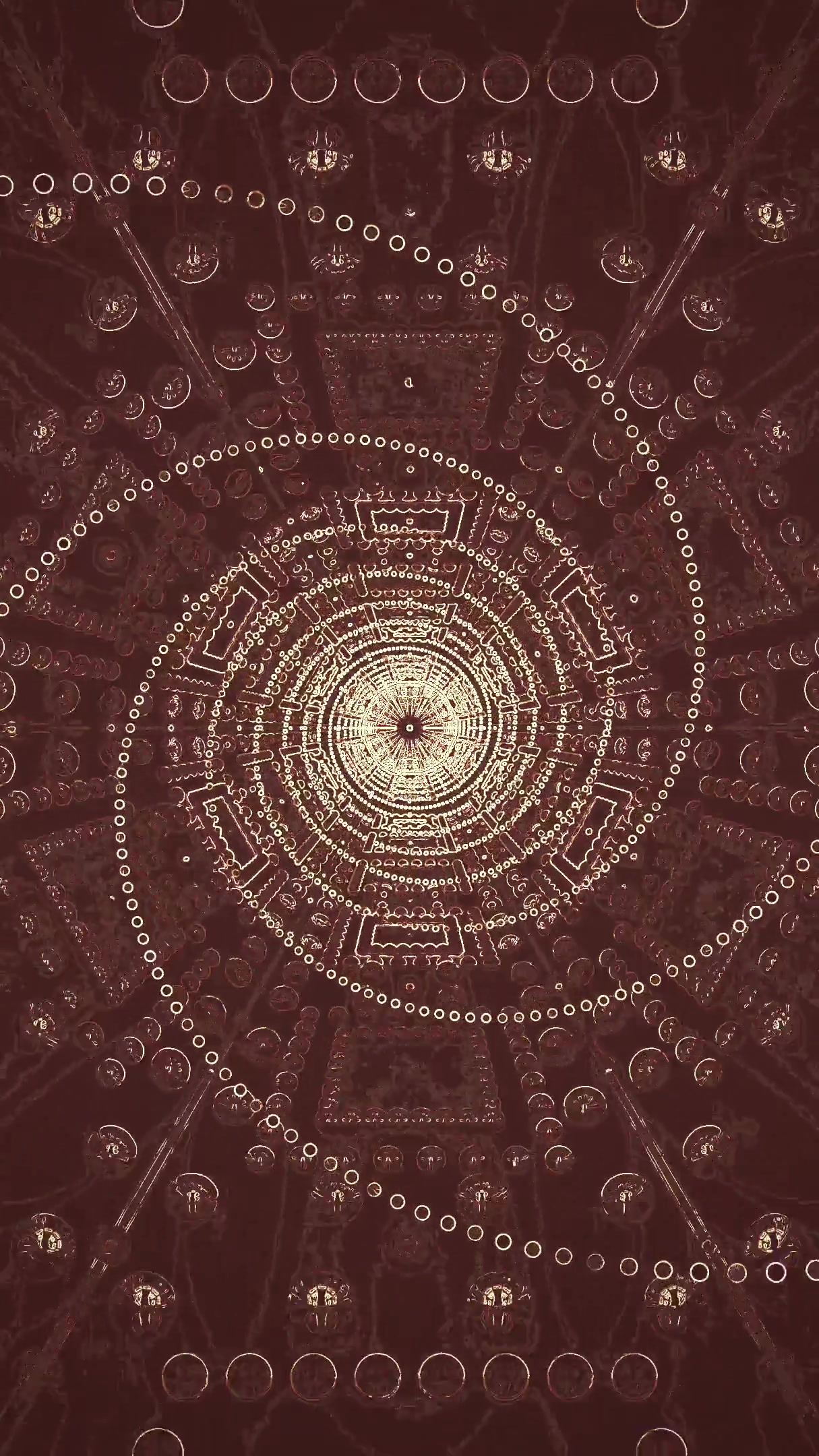 Mesmerizing tunnel video loop with circular patterns creating a seamless visual experience