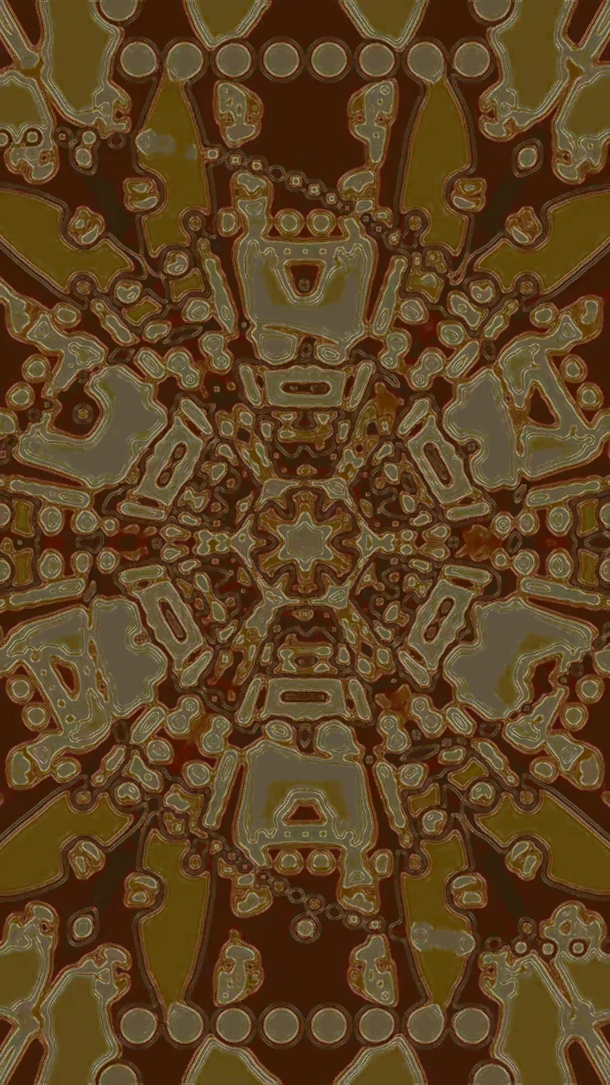 Seamless tunnel video vj loop screensaver with intricate patterns