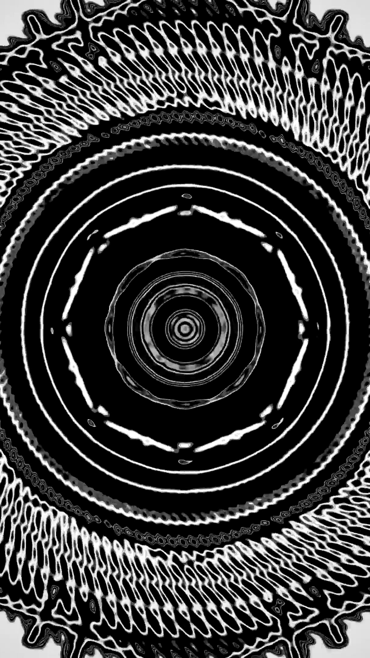 Vj loop tunnel video screensaver with seamless black and white pa