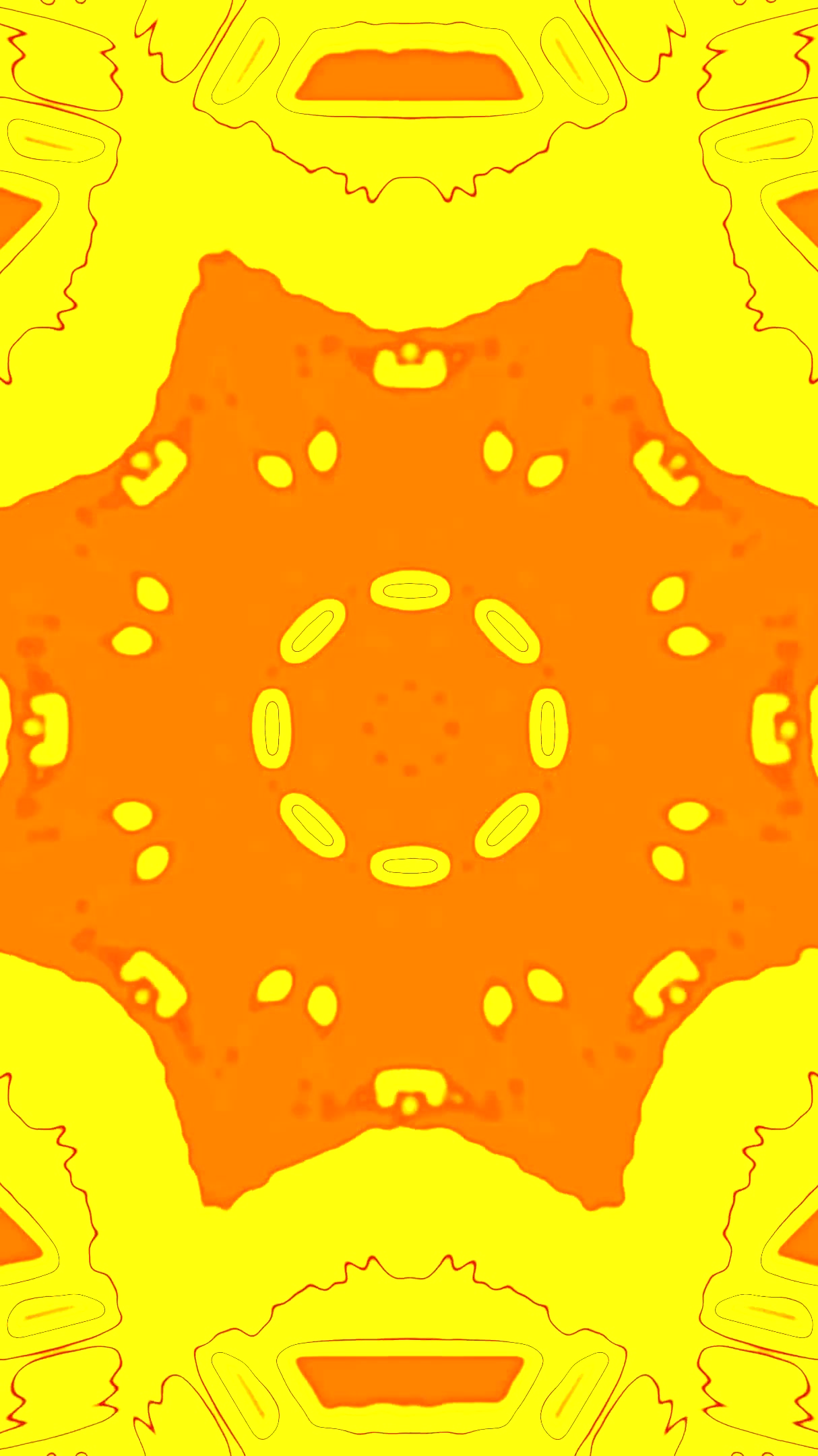 Tunnel video vj loop screensaver with seamless abstract yellow de