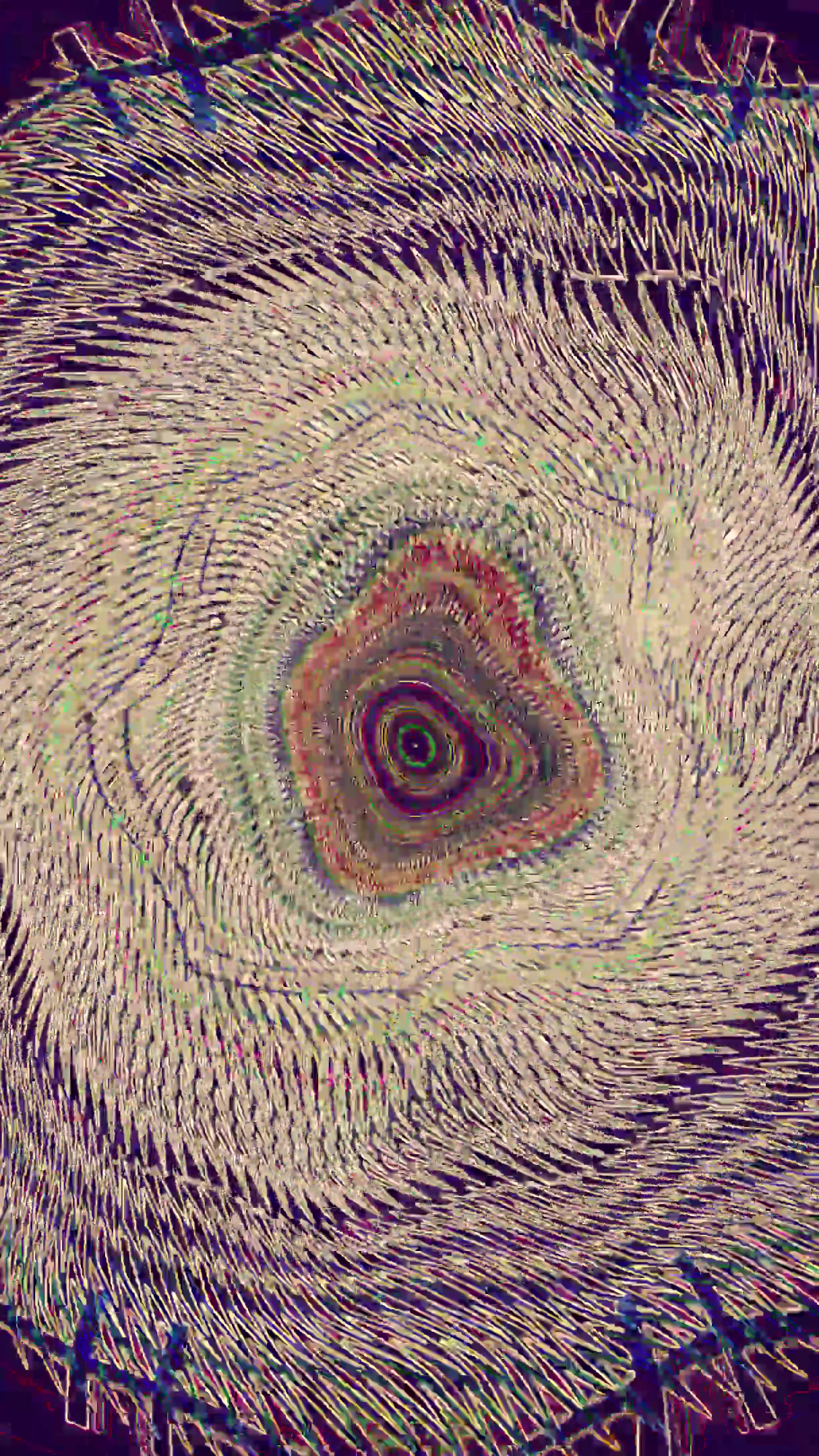 Engaging and colorful seamless tunnel vj loop screensaver for dyn