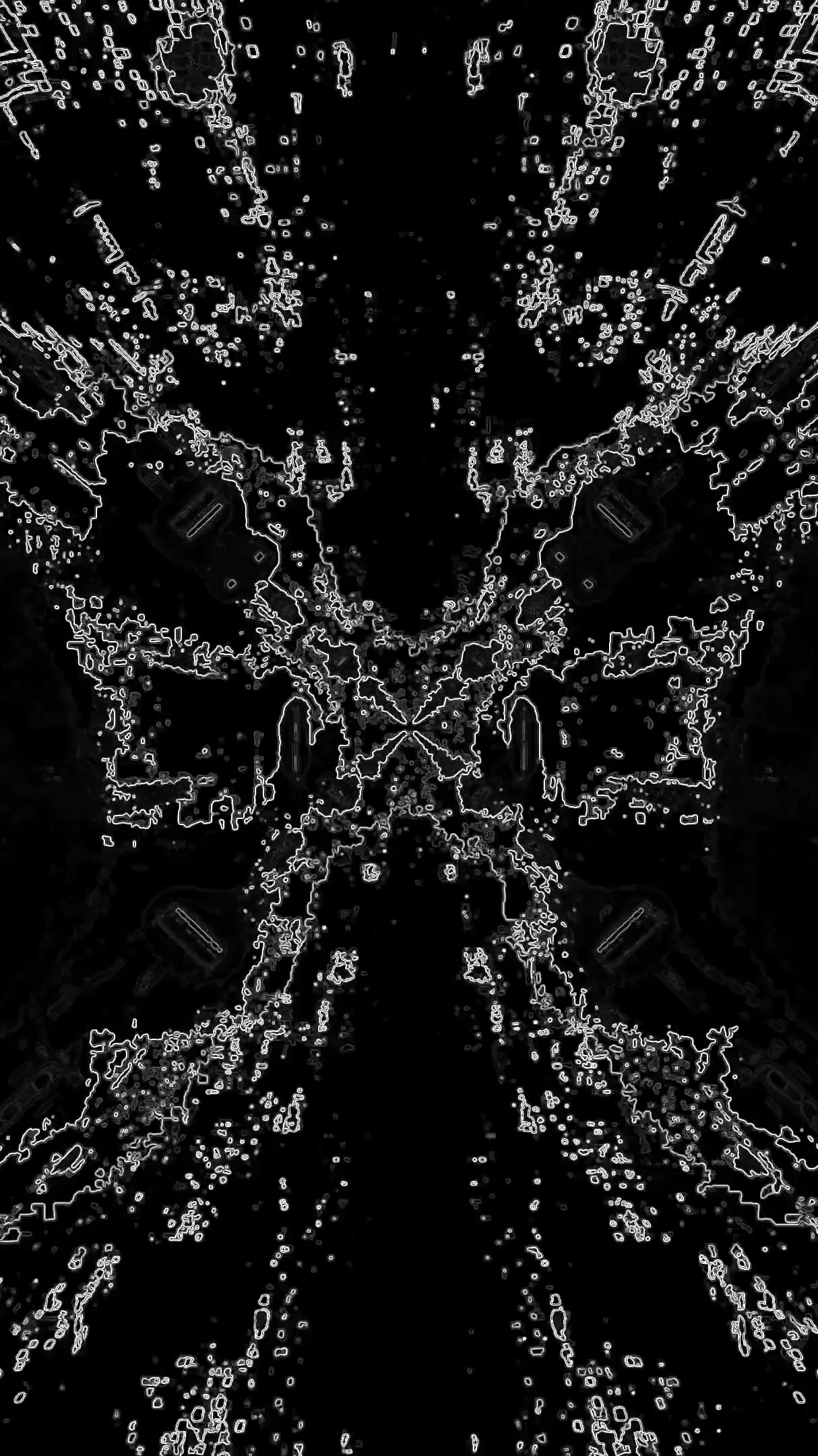Tunnel video vj loop screensaver creating a seamless flow of abstract light patterns and geometric shapes in dark surroundings