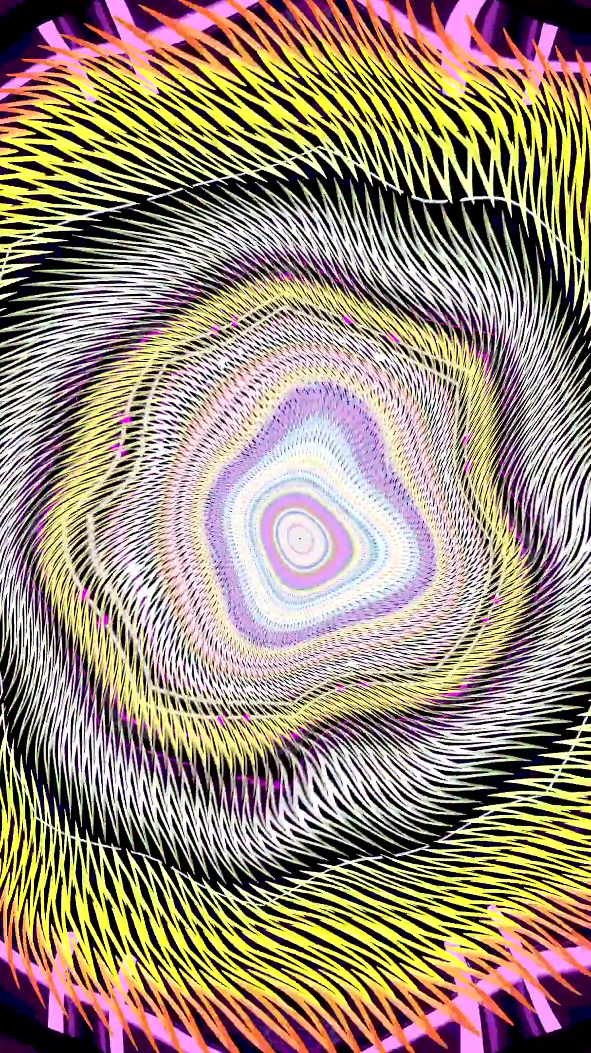 Vibrant tunnel video vj loop screensaver with seamless motion creating a mesmerizing digital experience