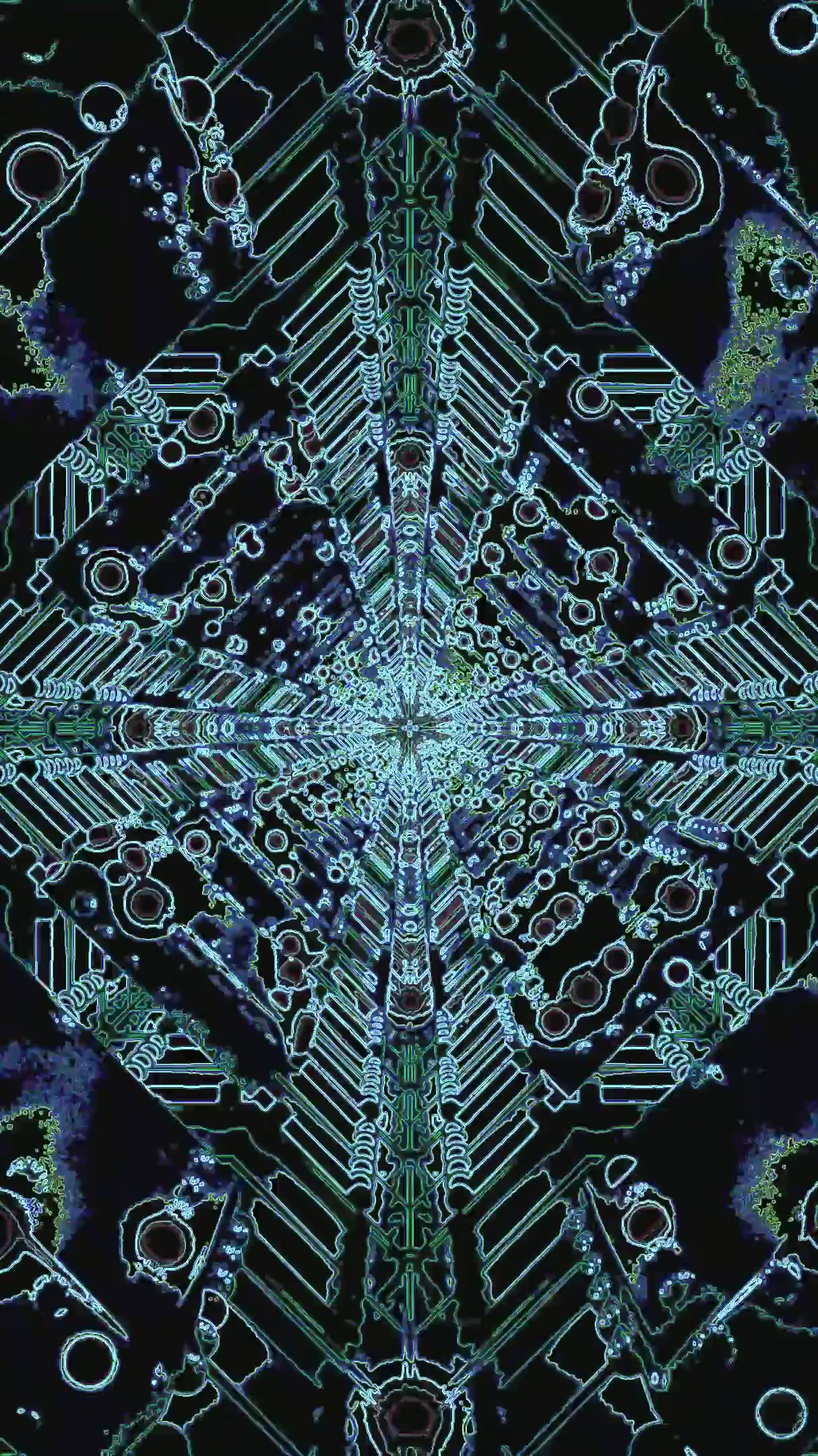 Tunnel video vj loop screensaver creates a seamless visual experience with abstract patterns and vibrant colors