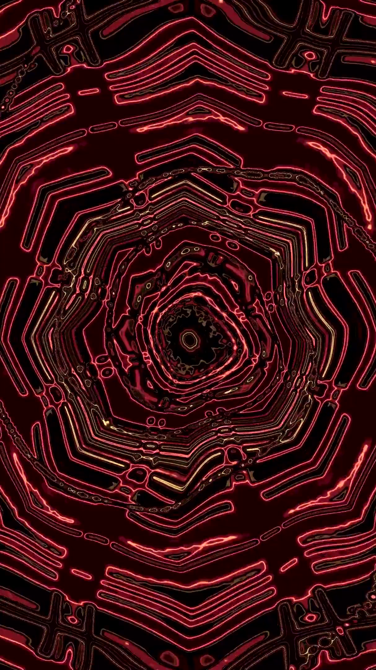 Vibrant tunnel video loop creating a seamless immersive visual ex