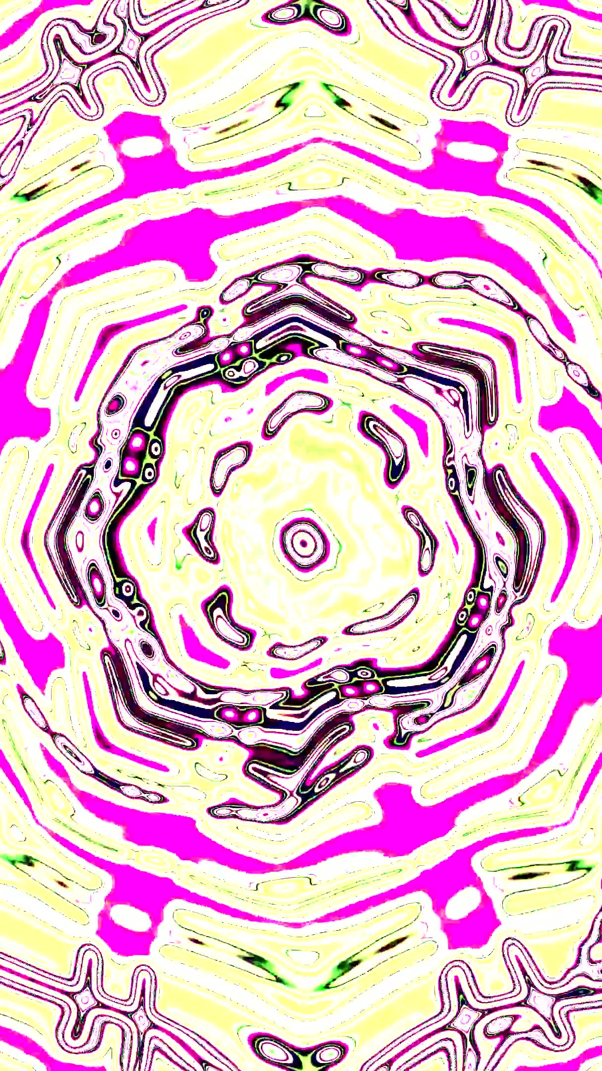 Seamless tunnel video loop creating captivating visual patterns and colors for immersive screensaver experience