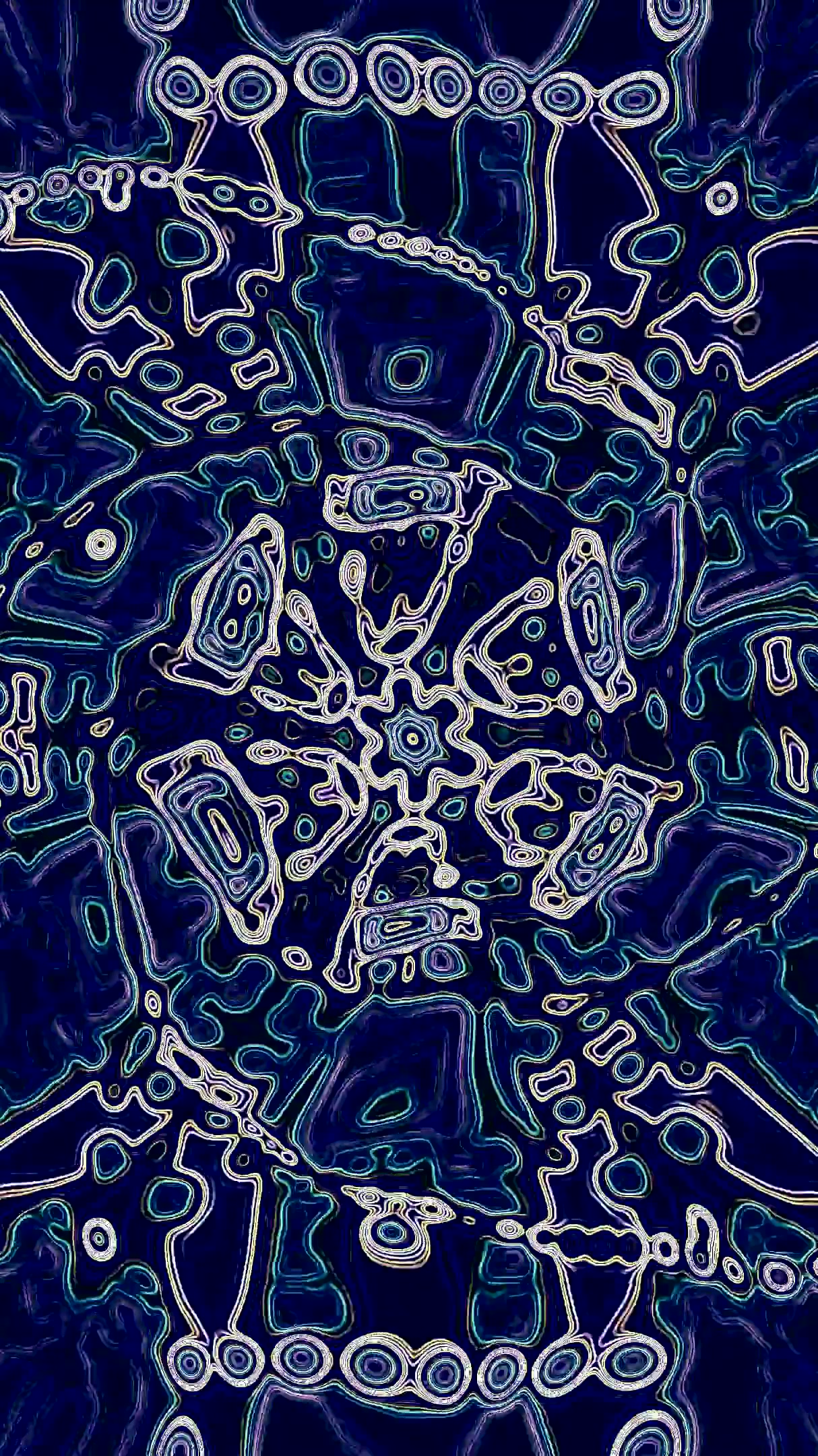 Seamless tunnel video vj loop screensaver creates a surreal visual experience in vibrant colors and patterns