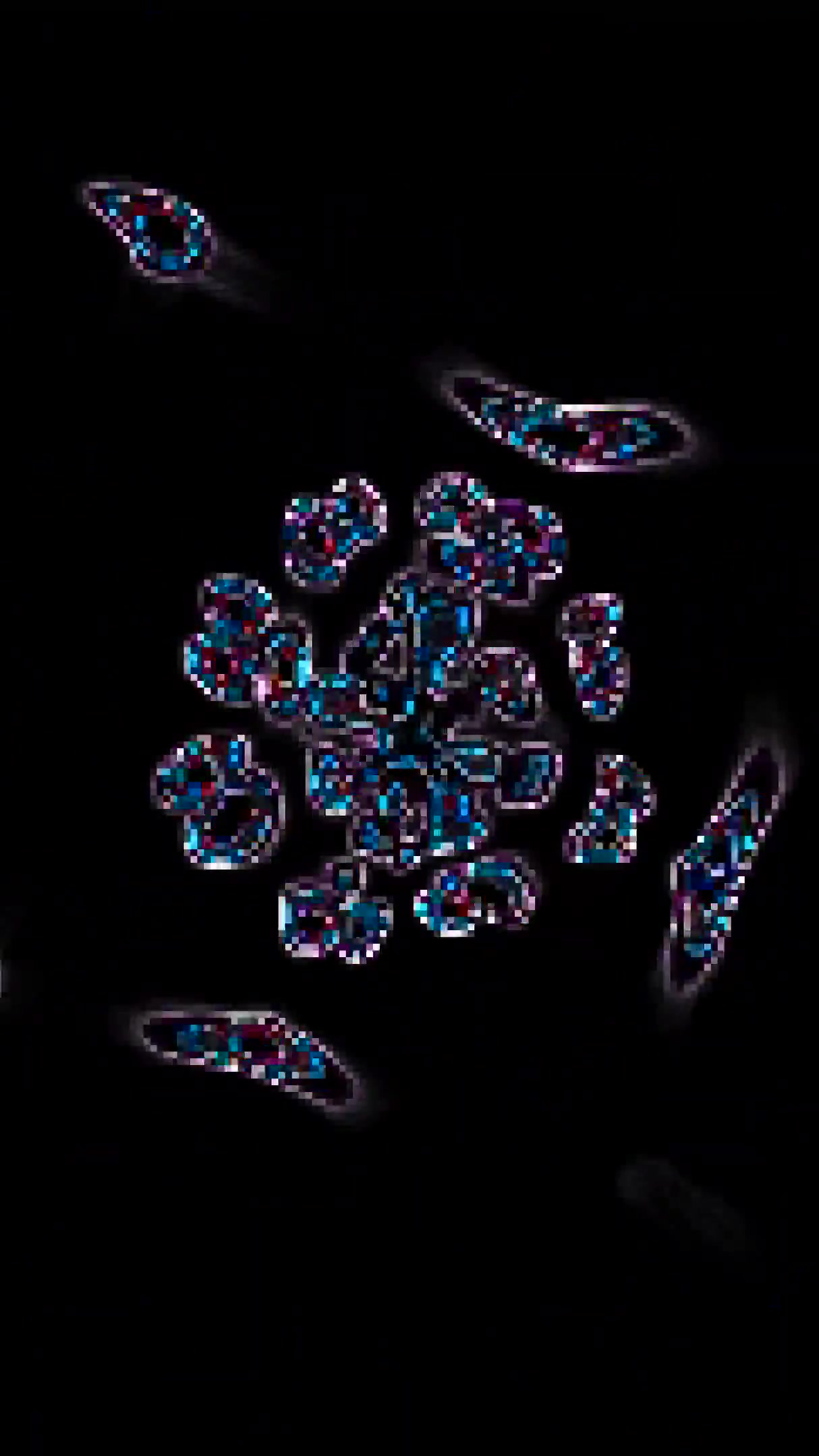 Seamless tunnel video loop with vibrant colors and dynamic patter