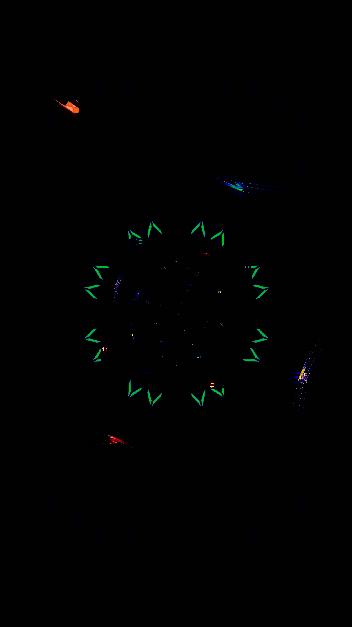 Vibrant tunnel vj loop screensaver with endless geometric pattern