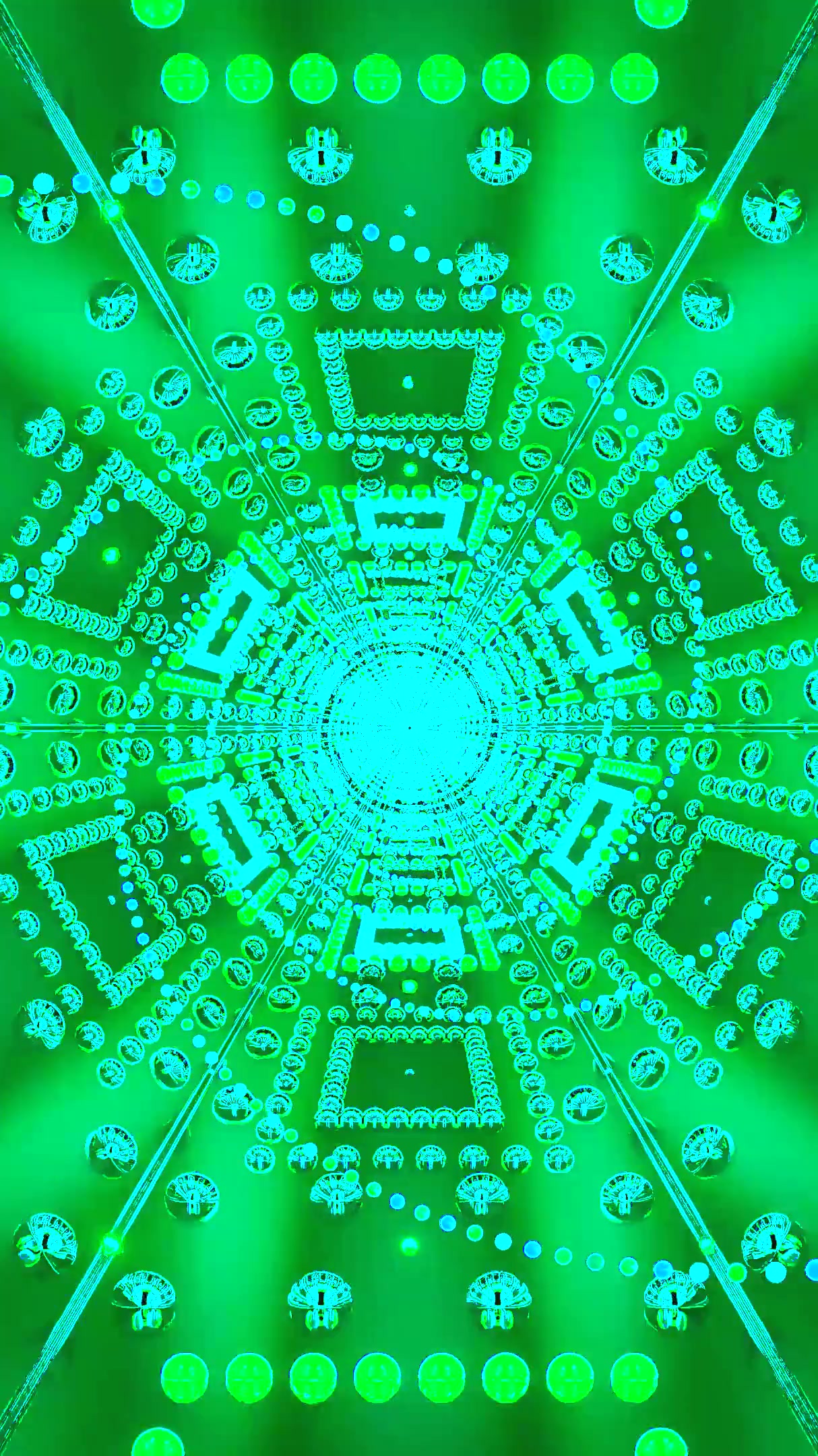 Tunnel video vortex loop with vibrant colors creating a continuou