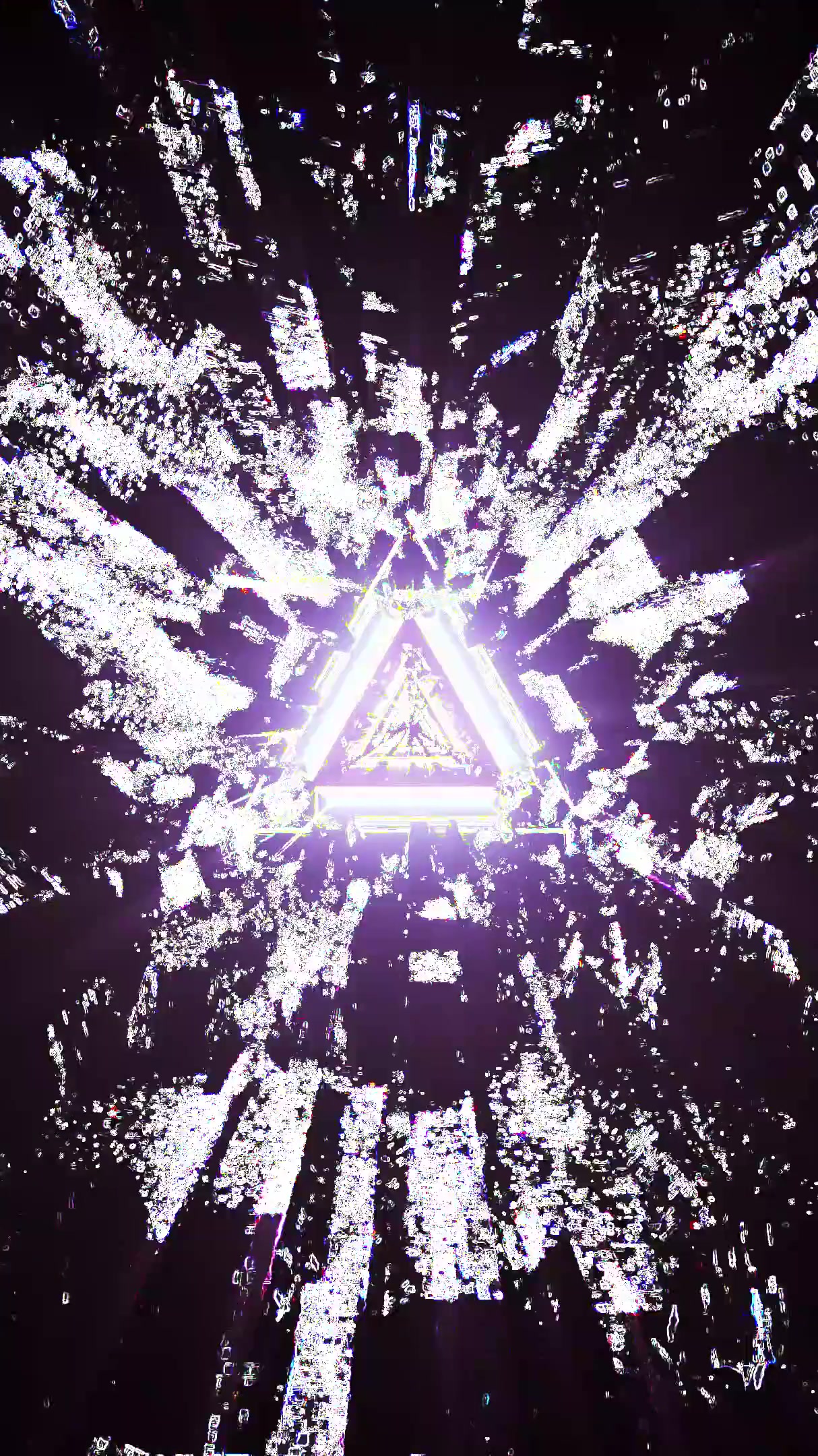 Seamless tunnel video loop featuring dynamic visuals in vibrant colors for immersive screensaver experience