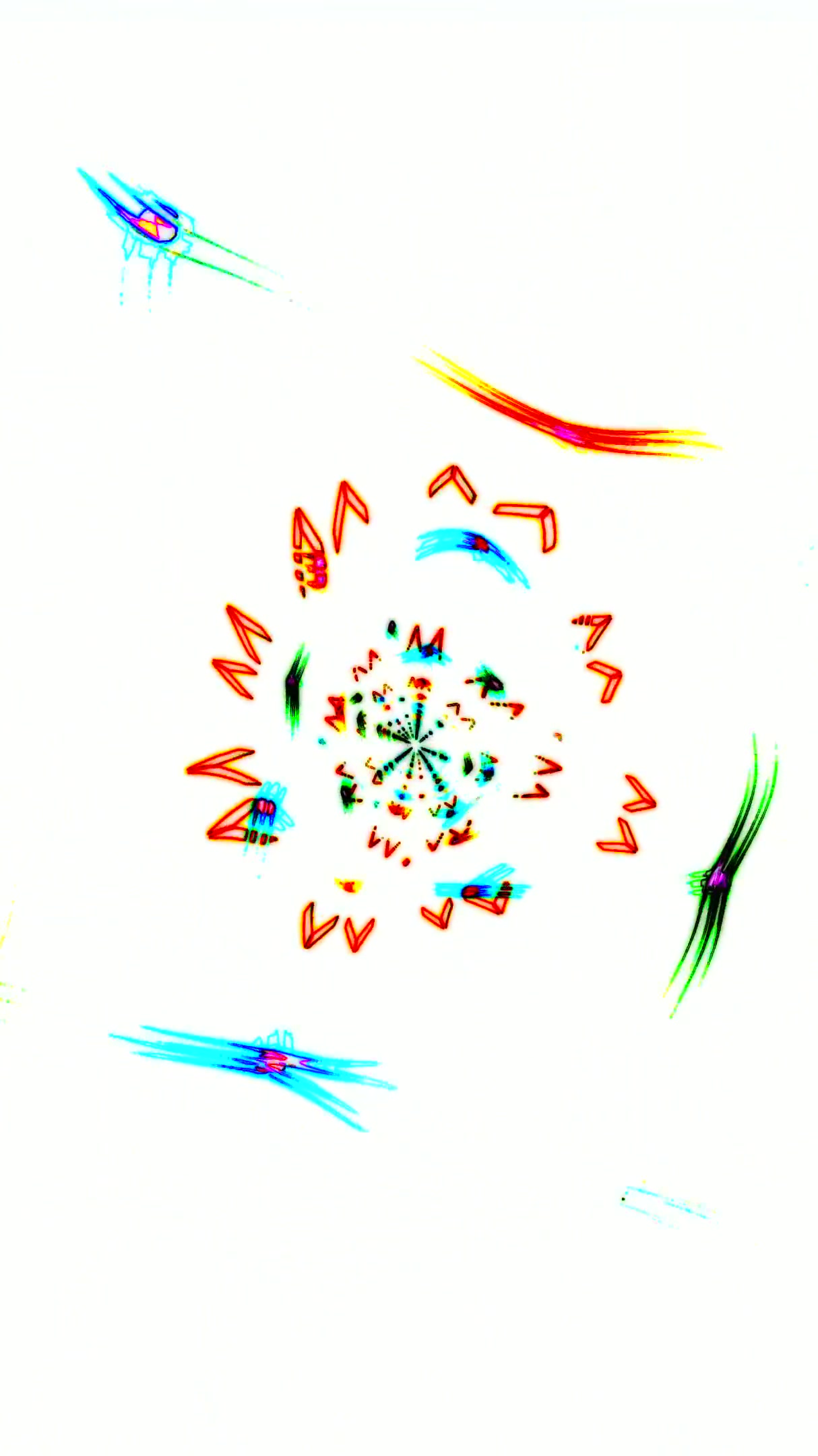 Tunnel video vj loop screensaver with vibrant colors and seamless