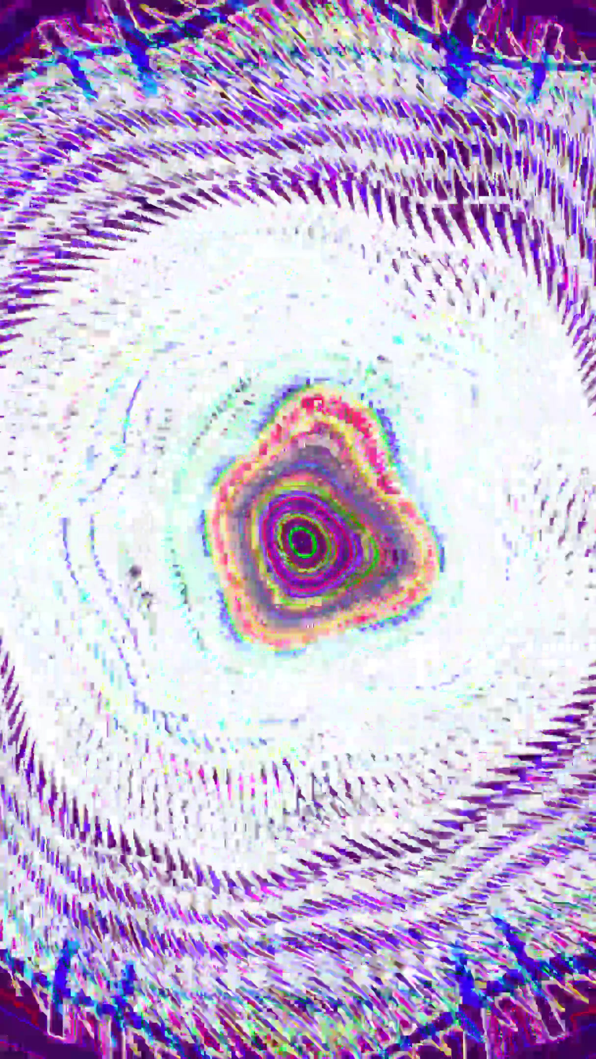 Vibrant tunnel video vj loop with seamless transitions for immers