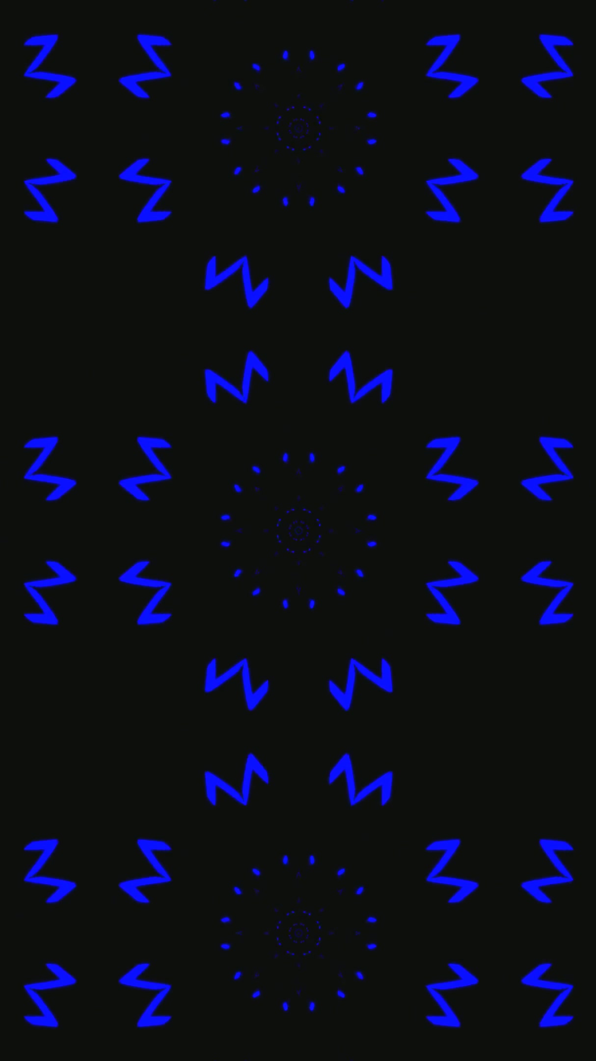 Tunnel video vj loop screensaver shows seamless animation of blue