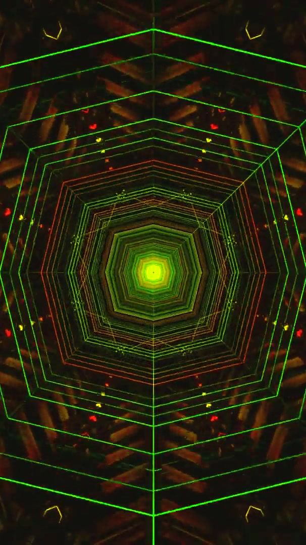 Dynamic tunnel video vj loop screensaver with vibrant colors and seamless motion