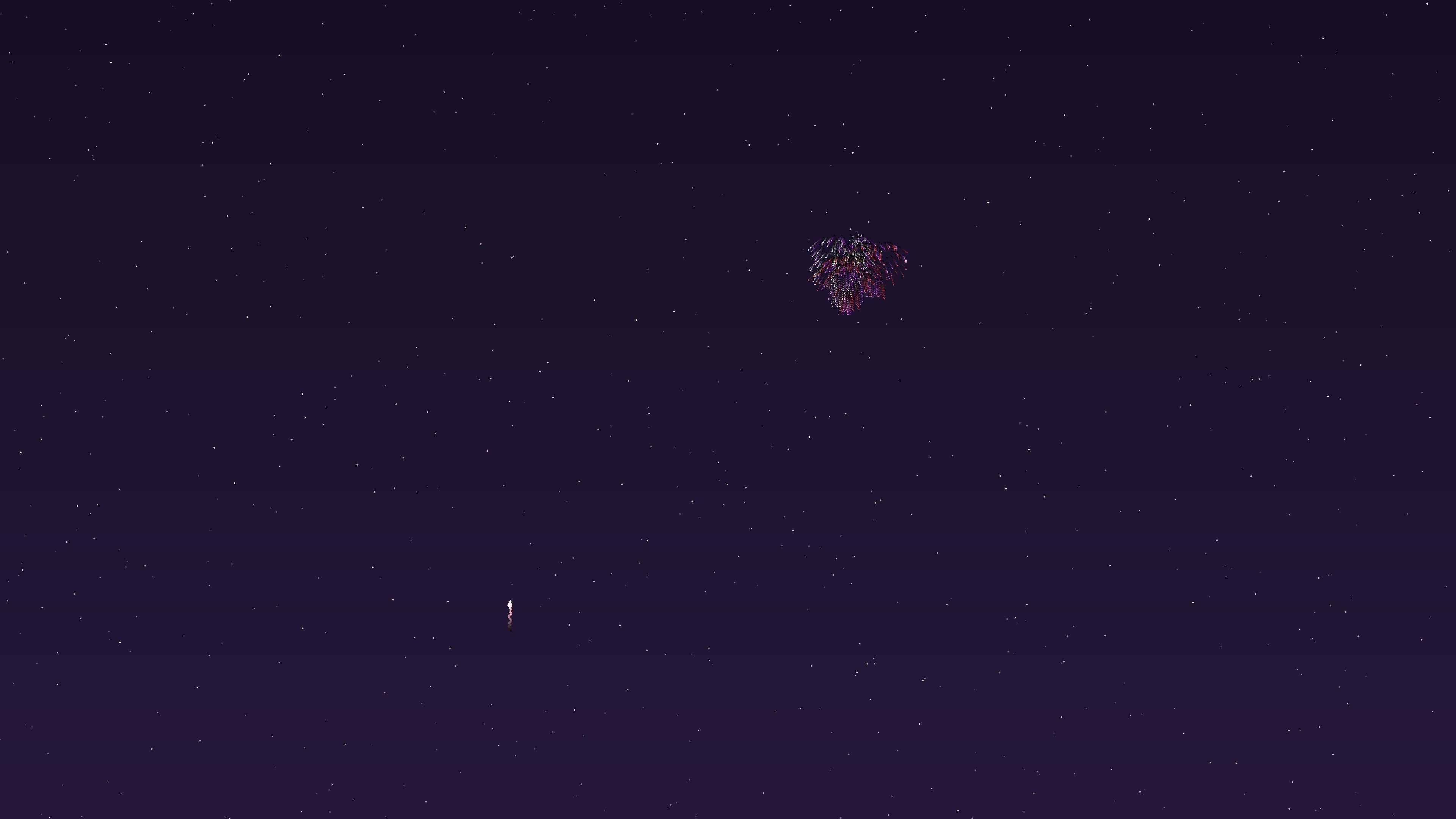 Valentines day fireworks with heart explosions in the night sky for celebration and joy