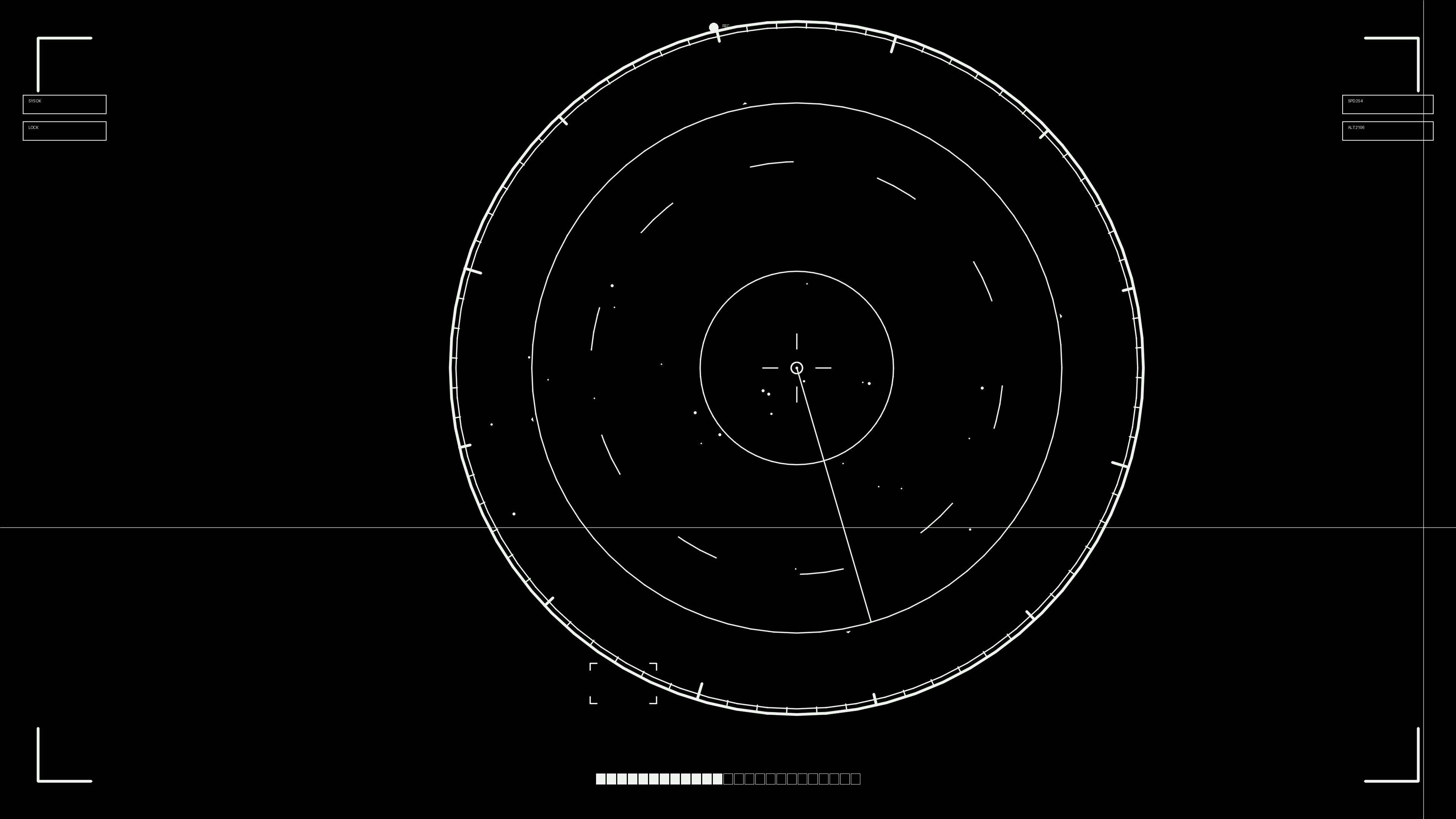 HUD elements animation used by web designers and video editors in science fiction projects to create immersive visual experiences