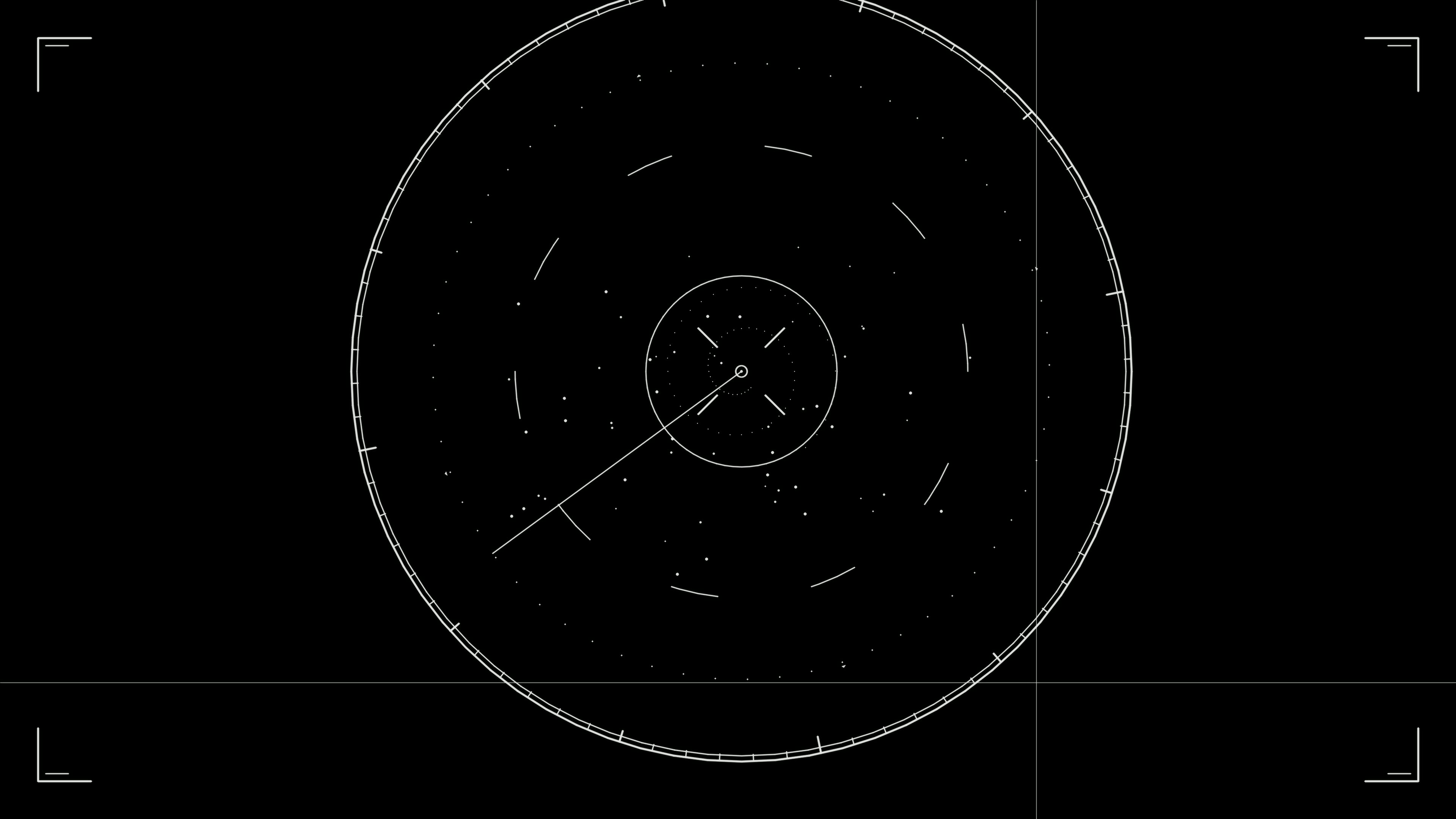 Hud elements animation designed for web designers and sci-fi video editors showcasing circular patterns and motion