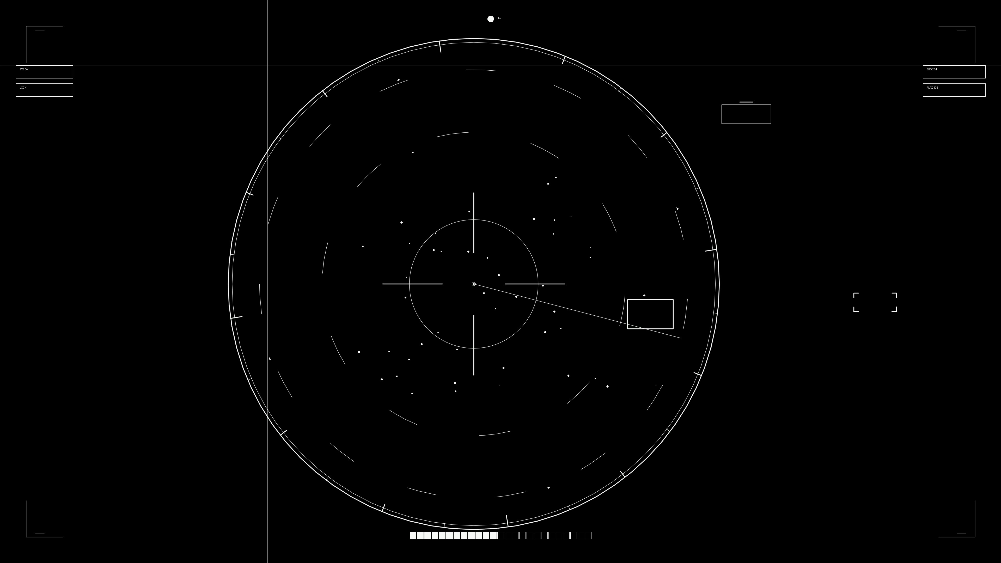 Hud elements animation designed for web designer and sci-fi video cutter showcasing a dynamic interface layout