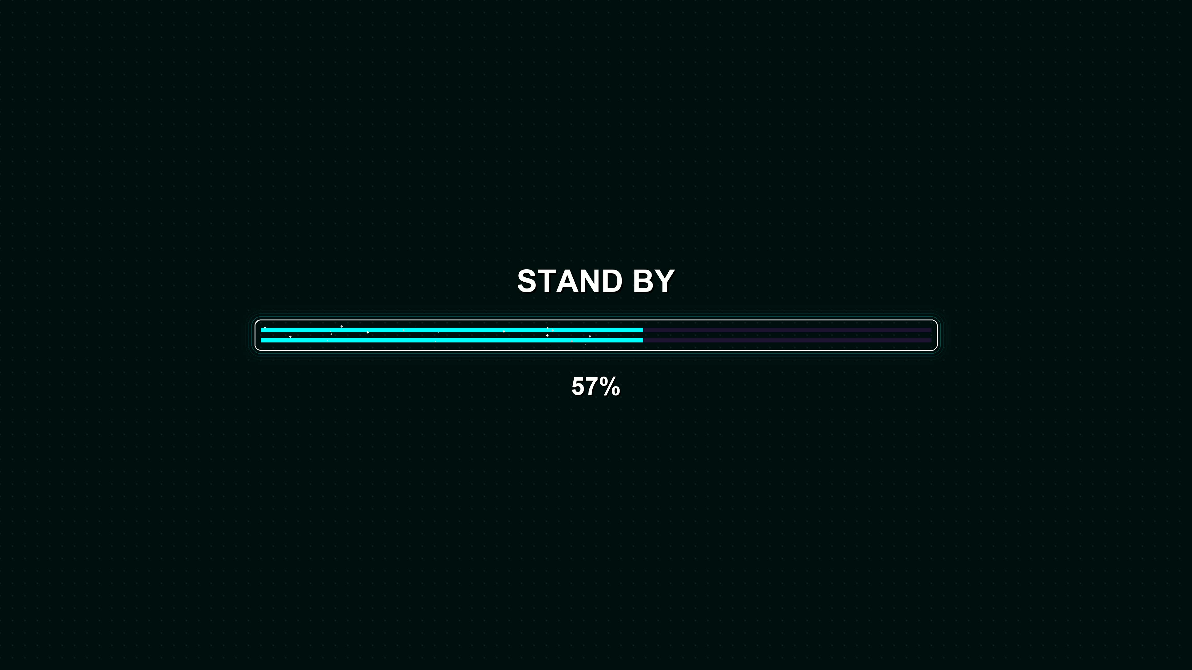 Modern progress bar animation displaying waiting status with clear progress indicator